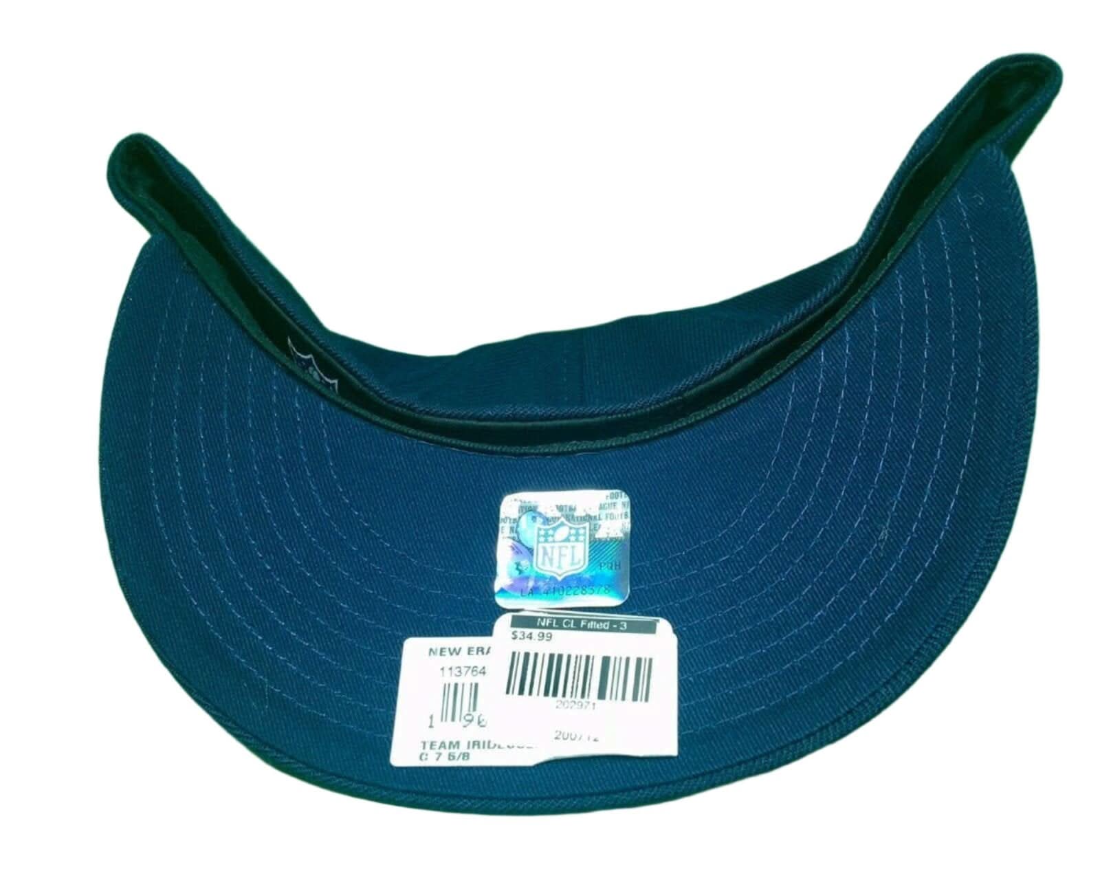 NFL Seattle Seahawks New Era 59FIFTY Fitted Baseball Cap/Hat 7-5/8 NWT
