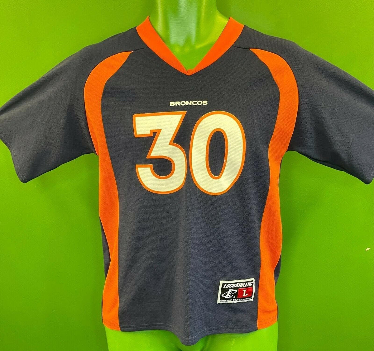 NFL Denver Broncos Davis #30 Vintage Logo Athletic Jersey Youth L 14-16