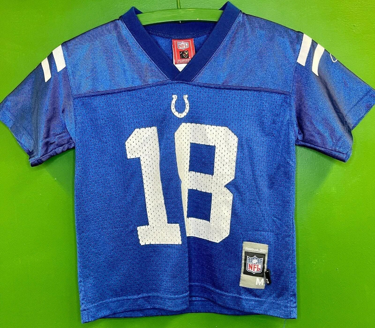 NFL Indianapolis Colts Peyton Manning #18 Reebok Jersey Youth Med 10-12