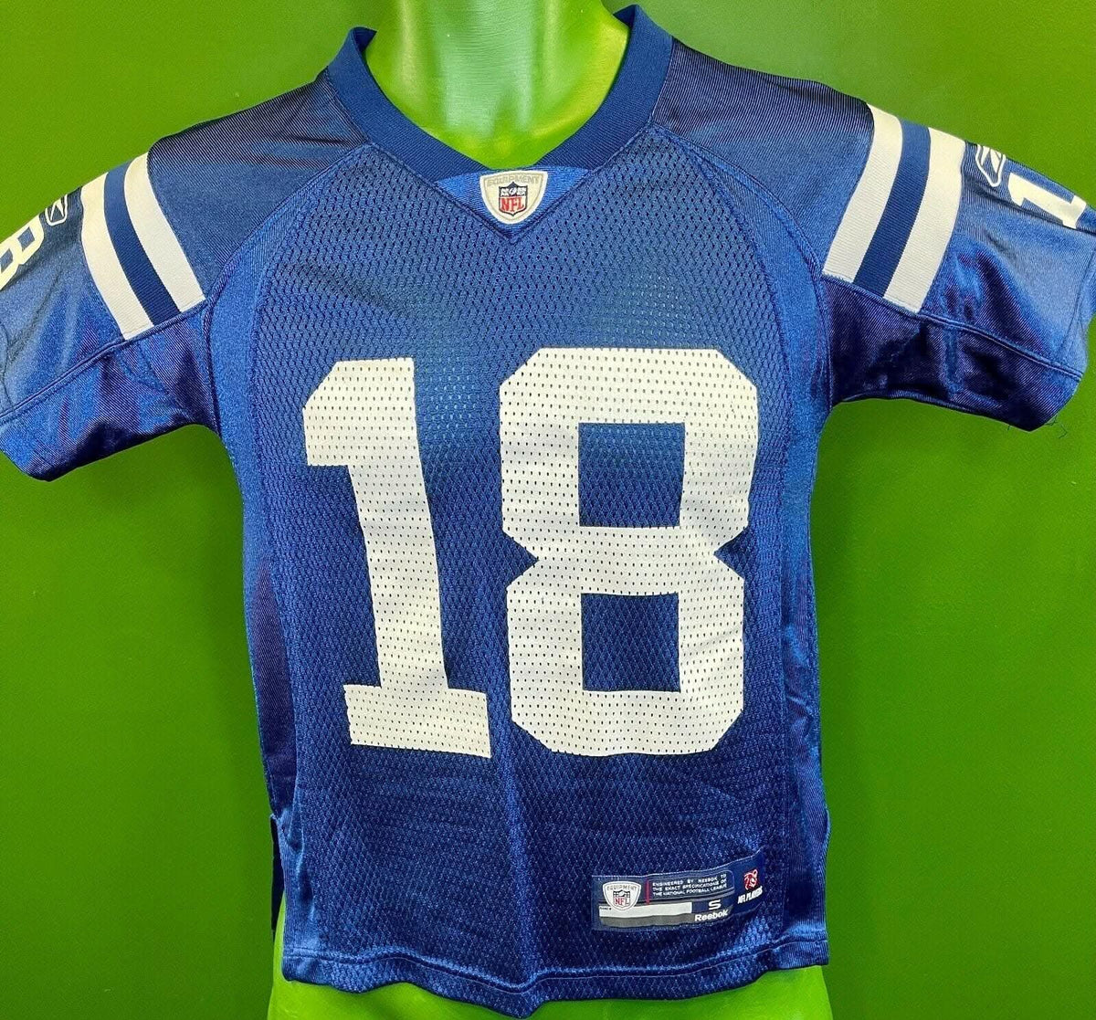 NFL Indianapolis Colts Peyton Manning #18 Reebok Jersey Youth Small 8