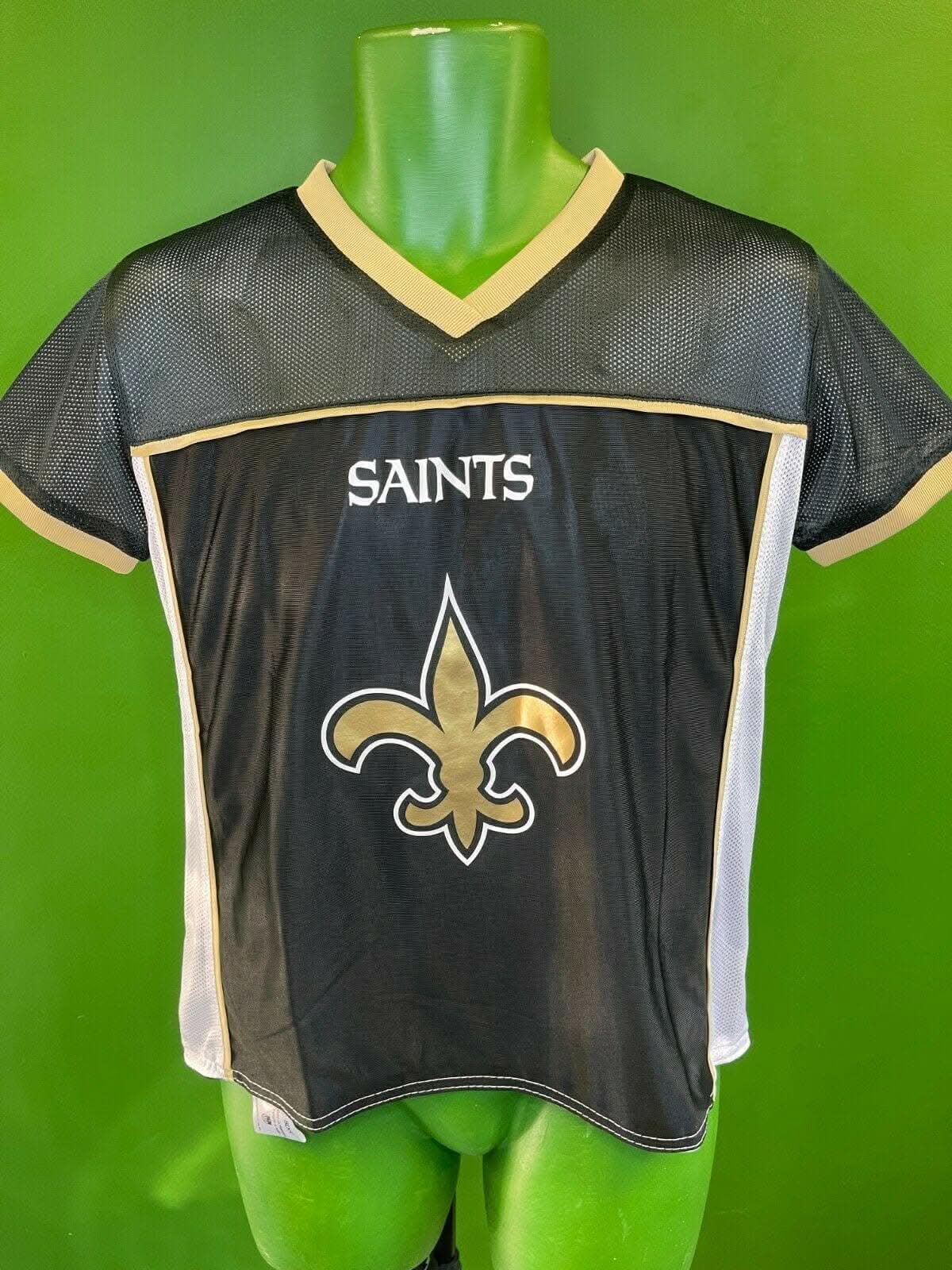 NFL New Orleans Saints Reversible Flag Football Jersey Youth Large 14-16