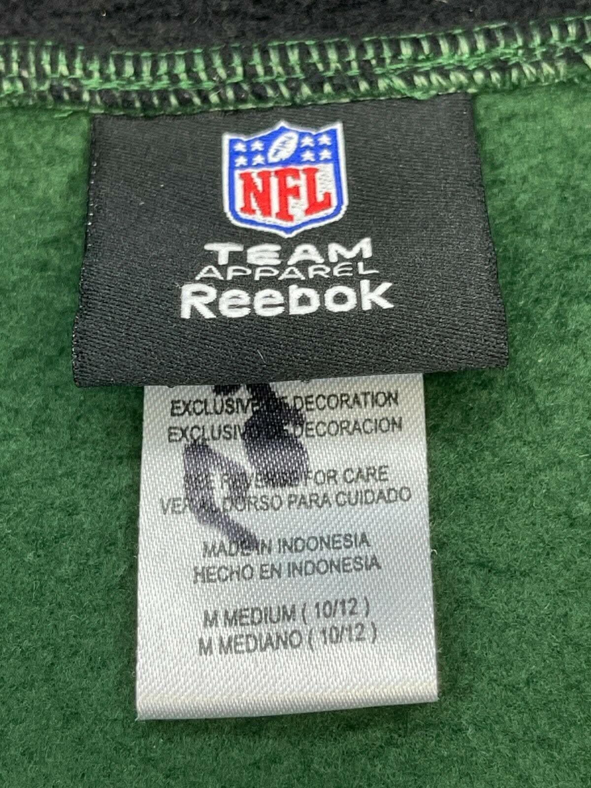 NFL New York Jets Reebok Fleece 1-4 Zip Pullover Jacket Youth M 10-12