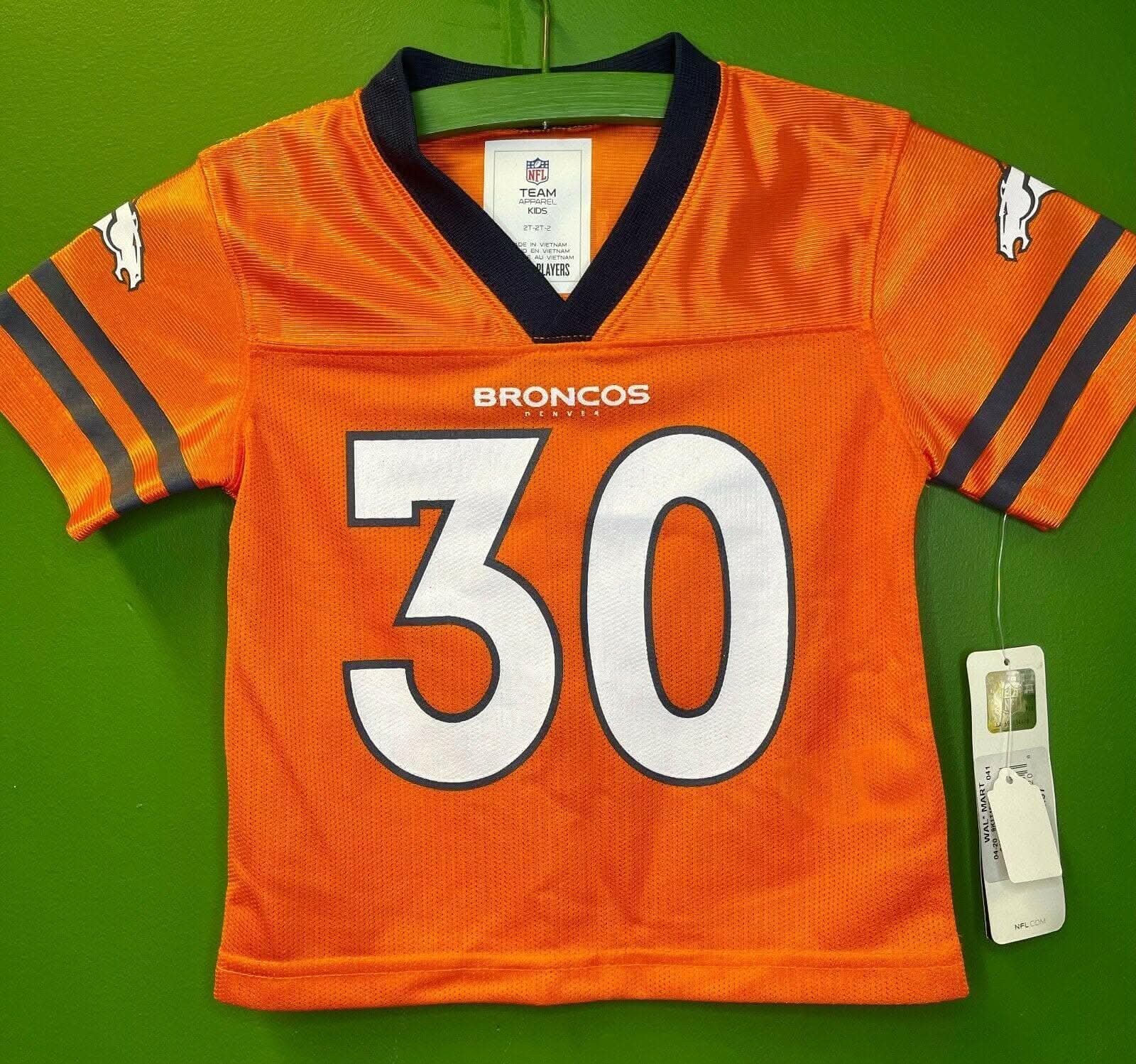 NFL Denver Broncos Phillip Lindsay #30 Jersey Toddler 2T NWT