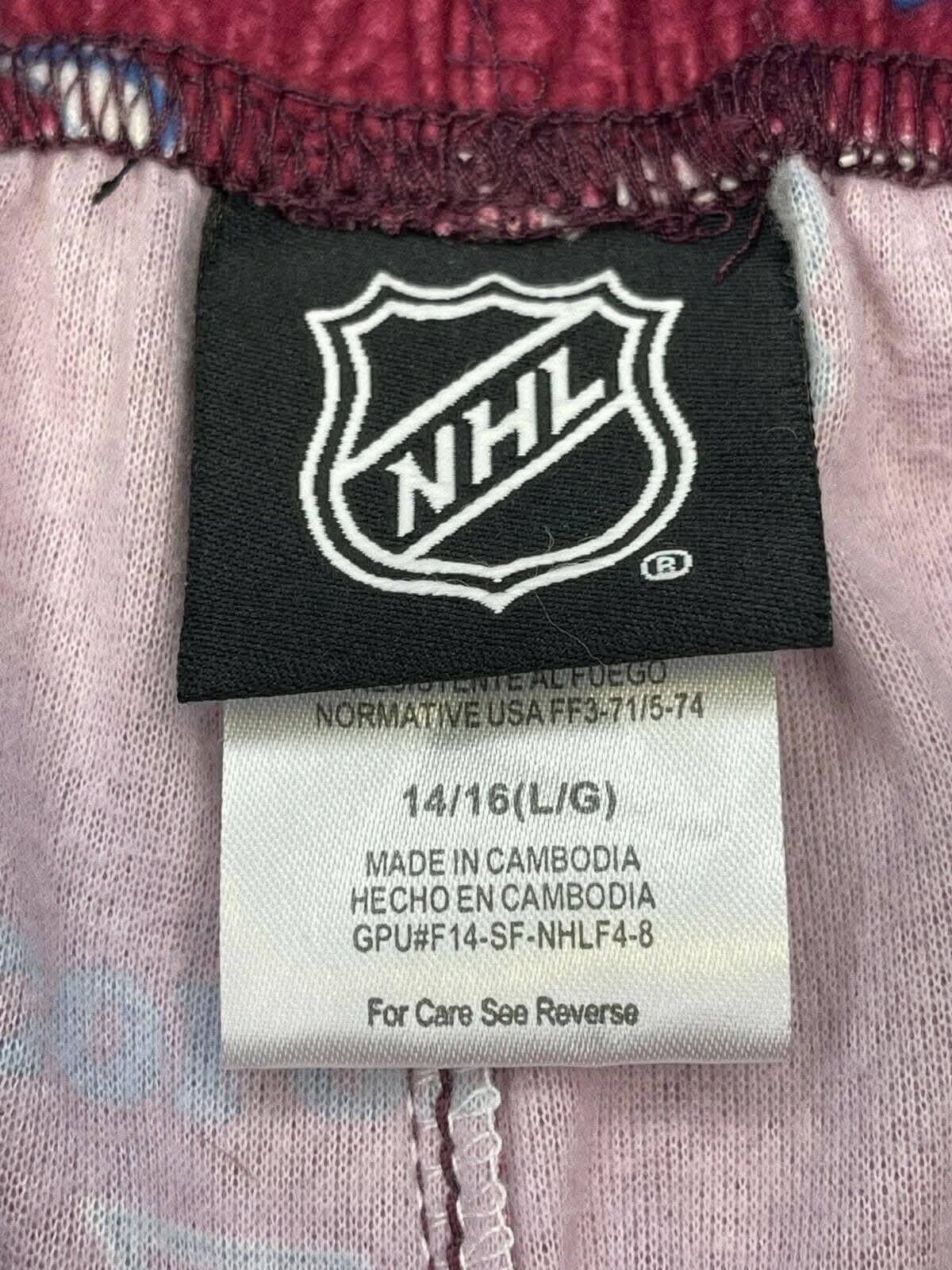 NHL Colorado Avalanche Microfibre Pyjama Trousers Youth Large 14-16