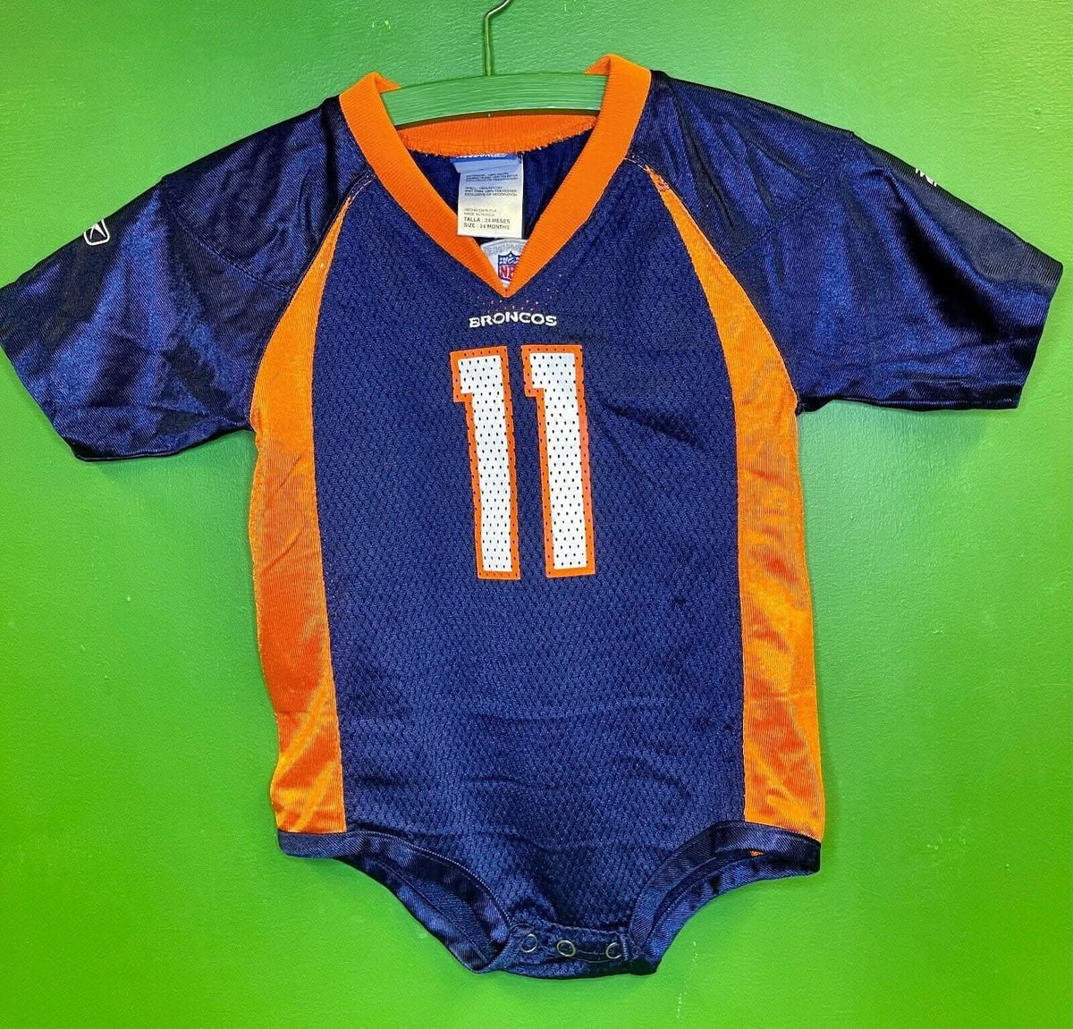 NFL Denver Broncos Bradlee Van Pelt #11 Reebok Bodysuit/Vest 24 months