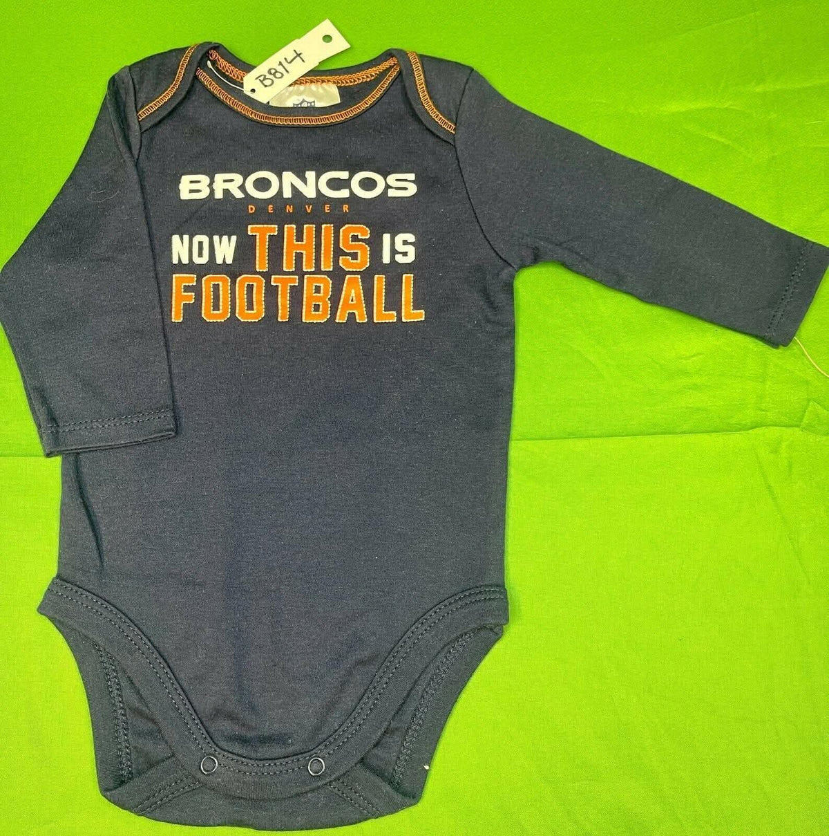 NFL Denver Broncos Team Apparel Bodysuit/Vest L/S 3-6 months