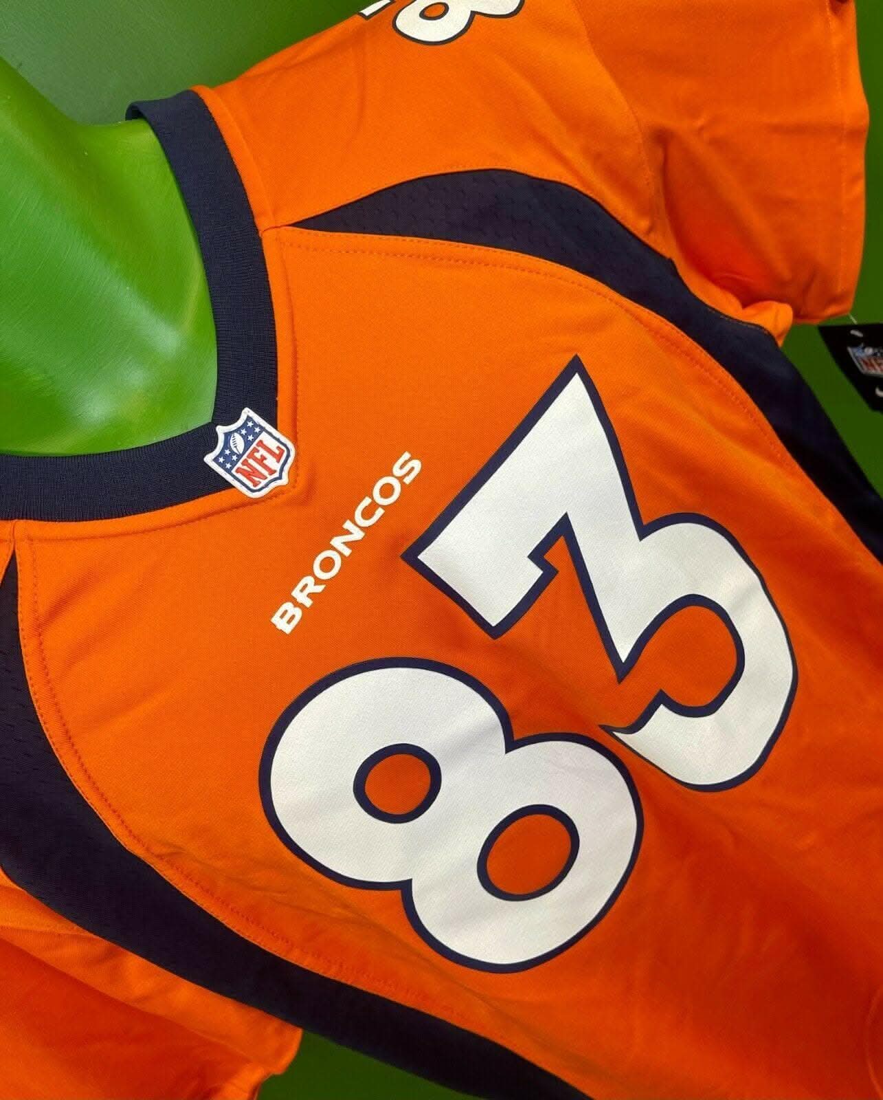 NFL Denver Broncos Wes Welker #83 Game Jersey Youth L 14-16 NWT