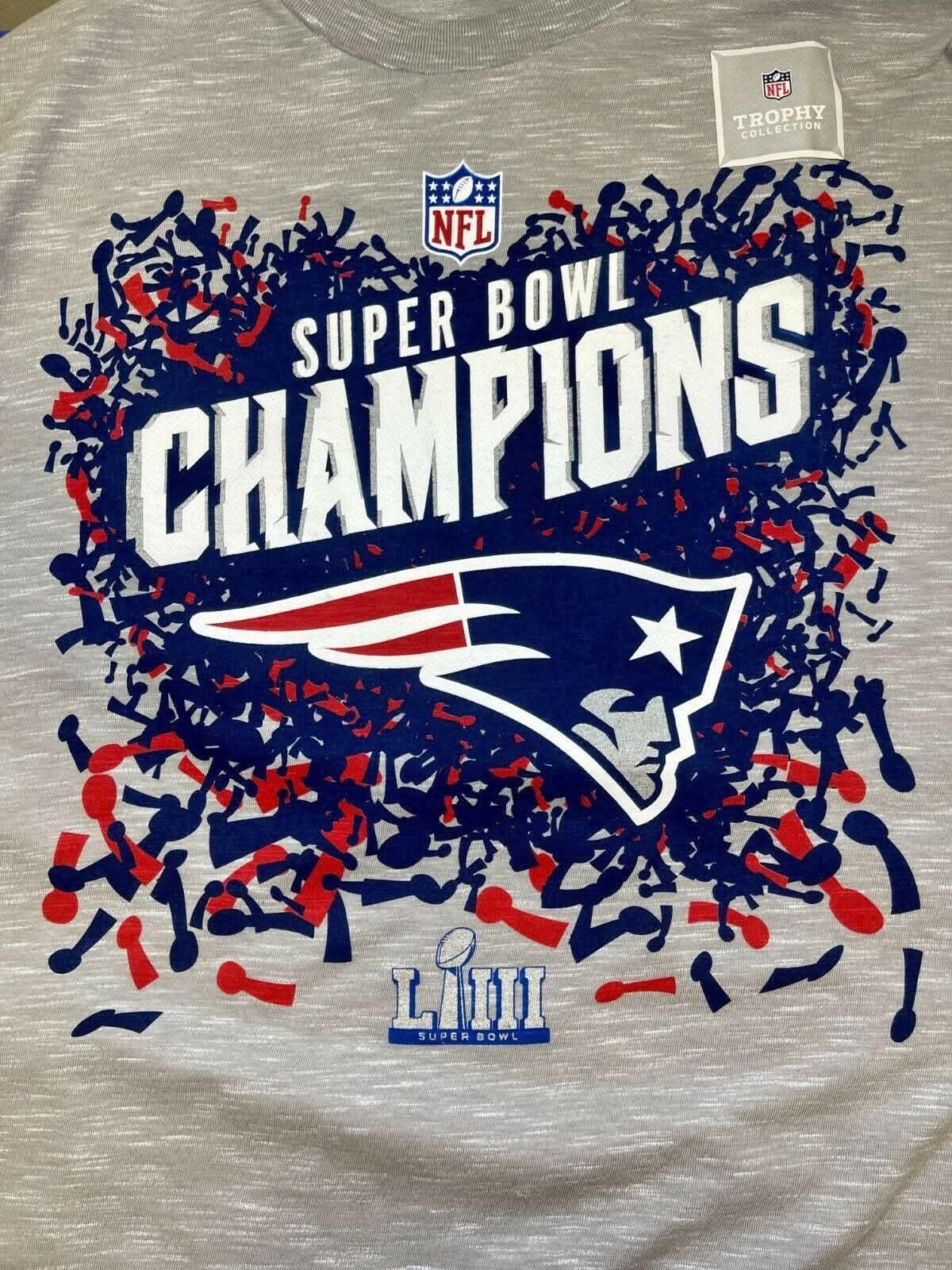 NFL New England Patriots Super Bowl LIII L-S T-Shirt Men's L NWT