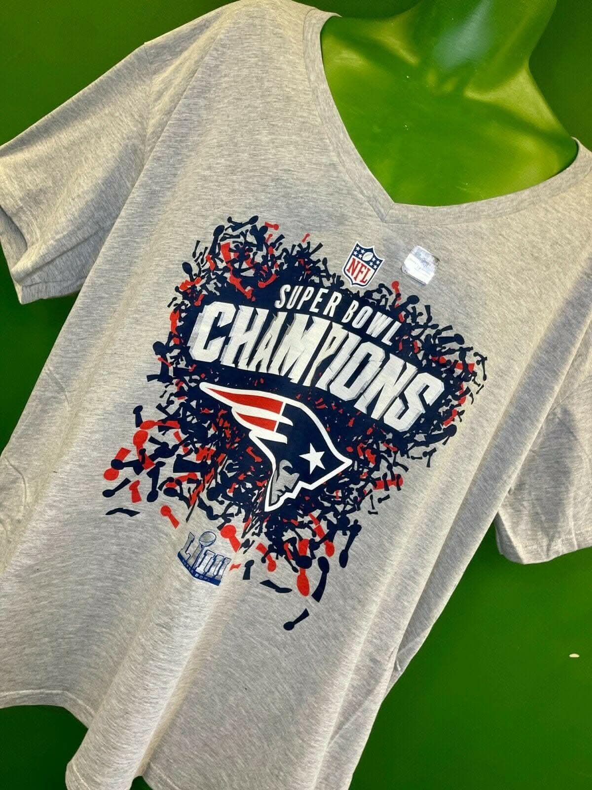 NFL New England Patriots Super Bowl LIII L-S T-Shirt Women's 3XL NWT