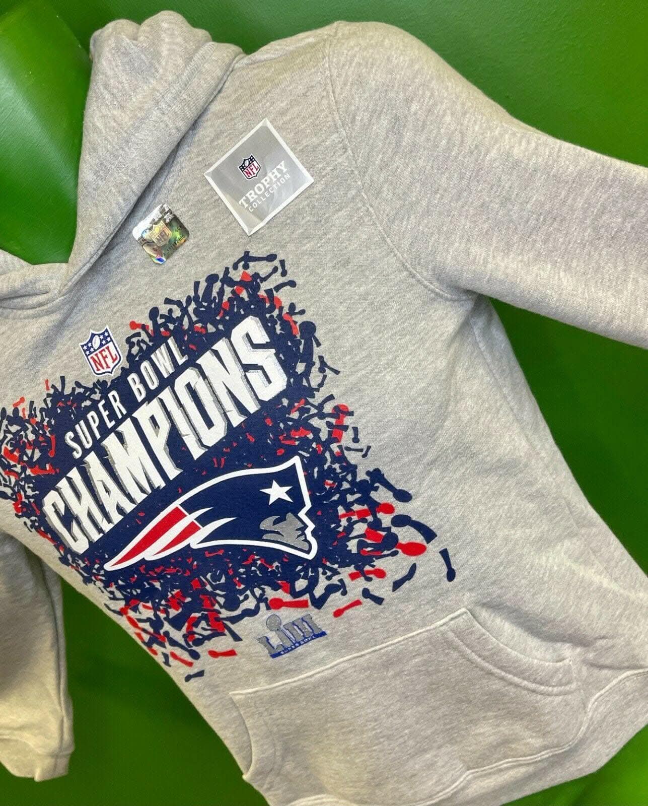 NFL New England Patriots Super Bowl LIII Hoodie Youth Med 10-12 NWT