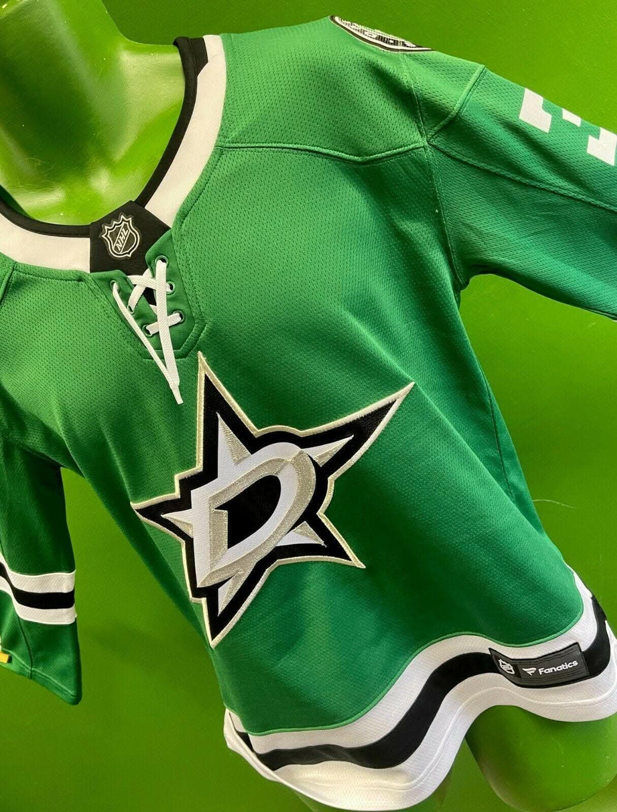 NHL Dallas Stars Bishop #30 Fanatics Breakaway Jersey Yth L-XL 14-20 NWT