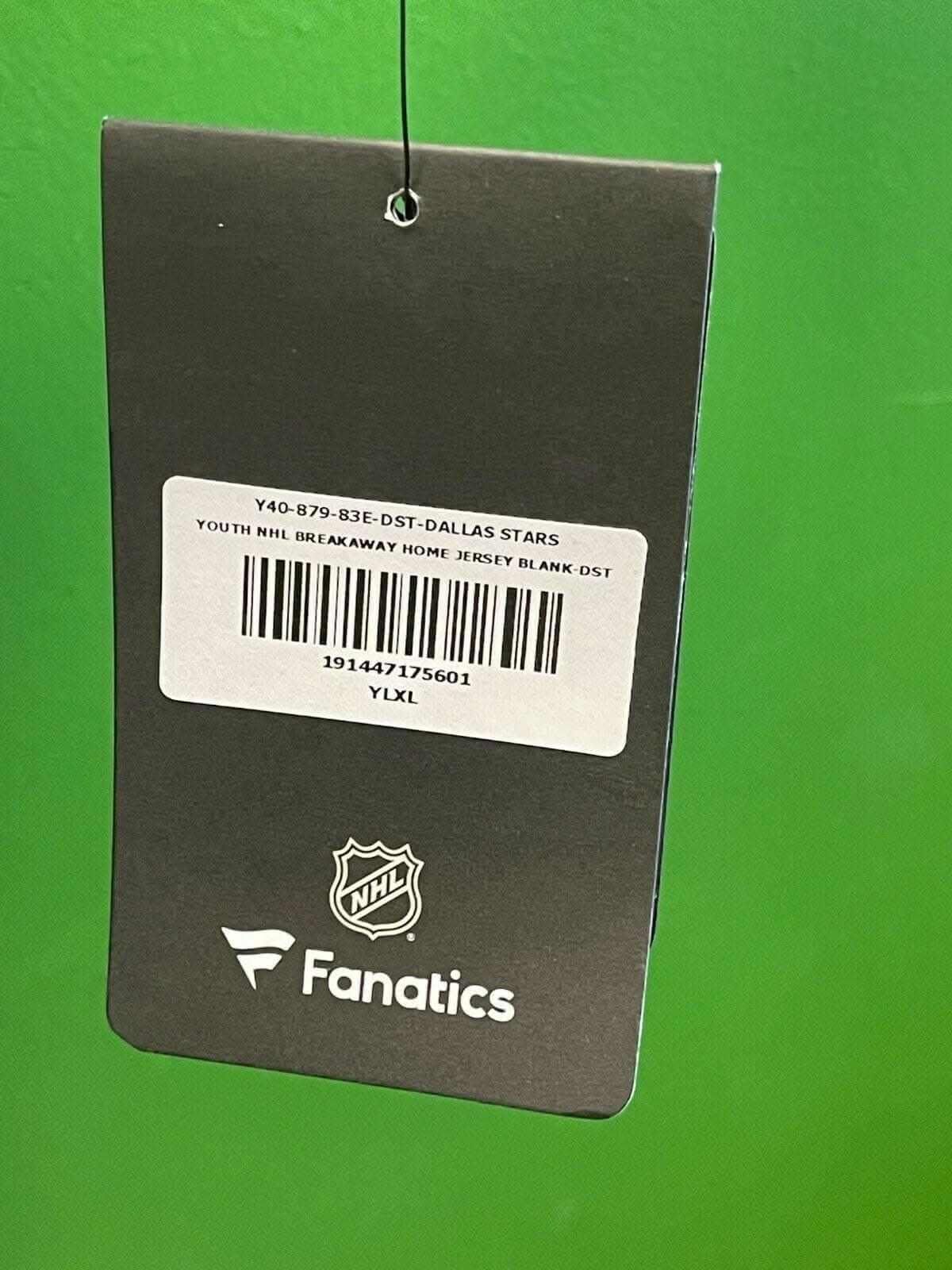 NHL Dallas Stars Bishop #30 Fanatics Breakaway Jersey Yth L-XL 14-20 NWT