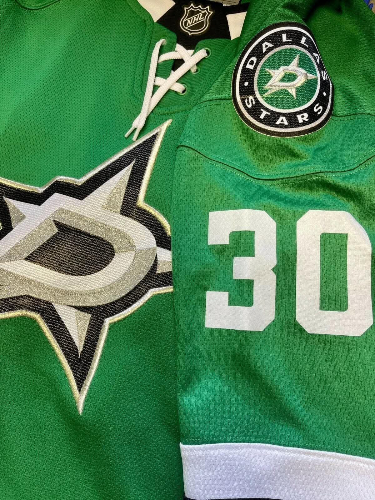 NHL Dallas Stars Bishop #30 Fanatics Breakaway Jersey Yth L-XL 14-20 NWT