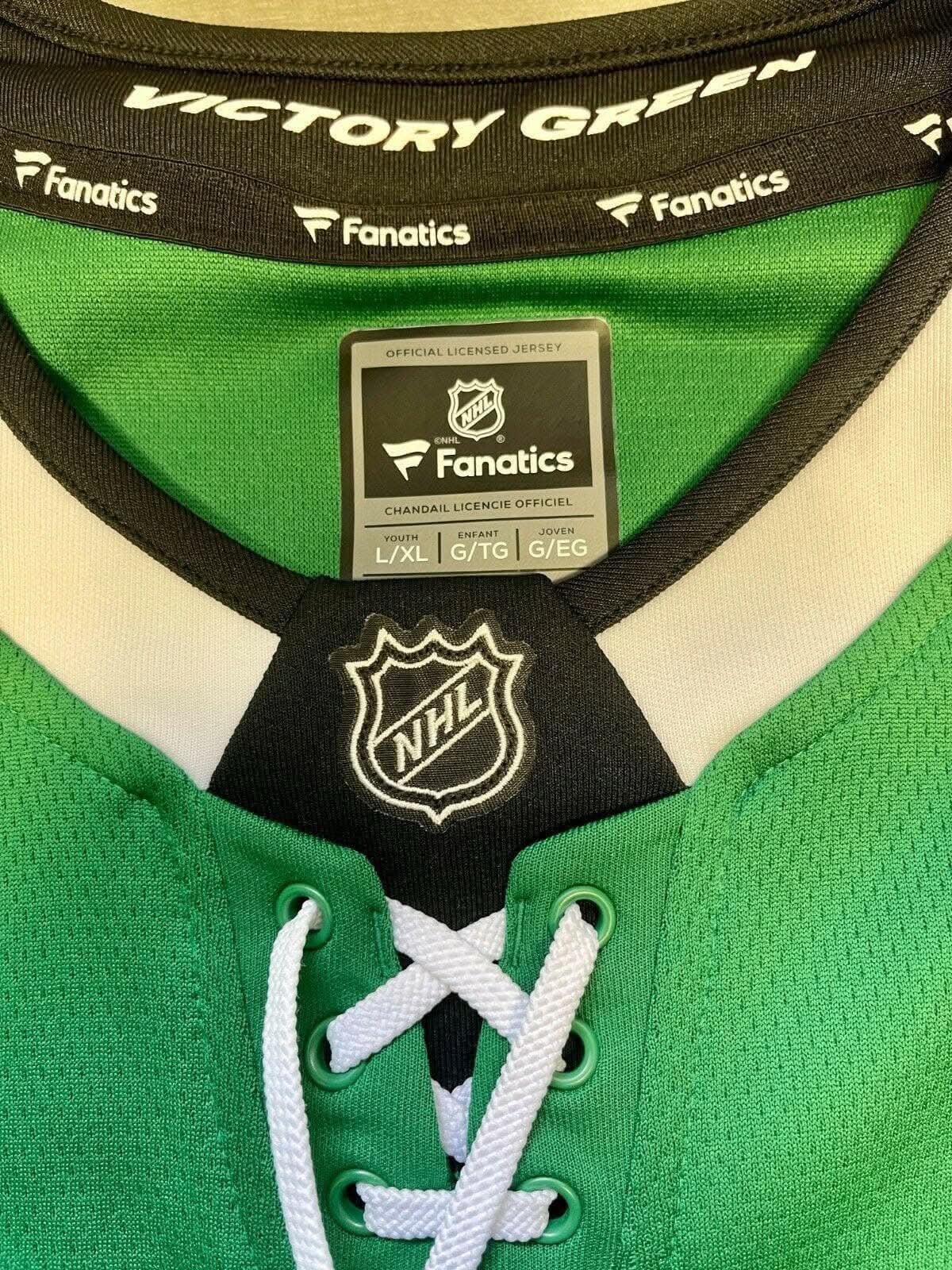 NHL Dallas Stars Bishop #30 Fanatics Breakaway Jersey Yth L-XL 14-20 NWT