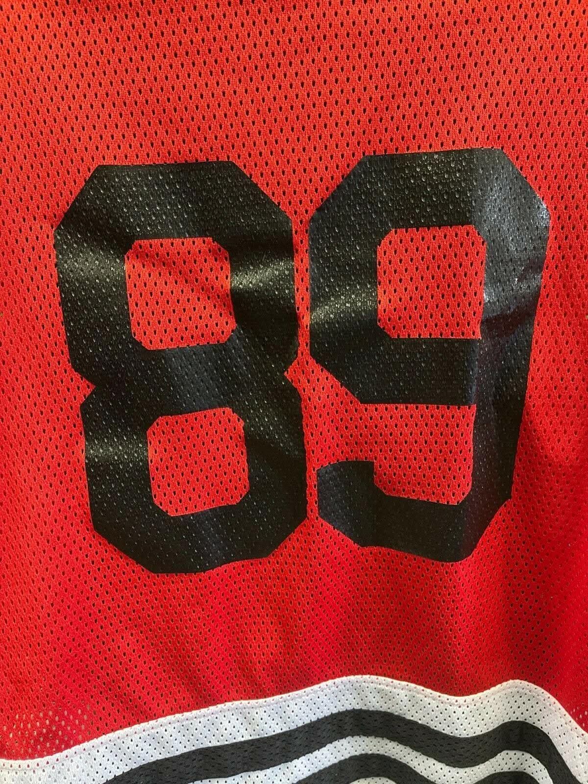 Grosse Pointe #89 Red & Black Ice Hockey Jersey Men's 2X-Large