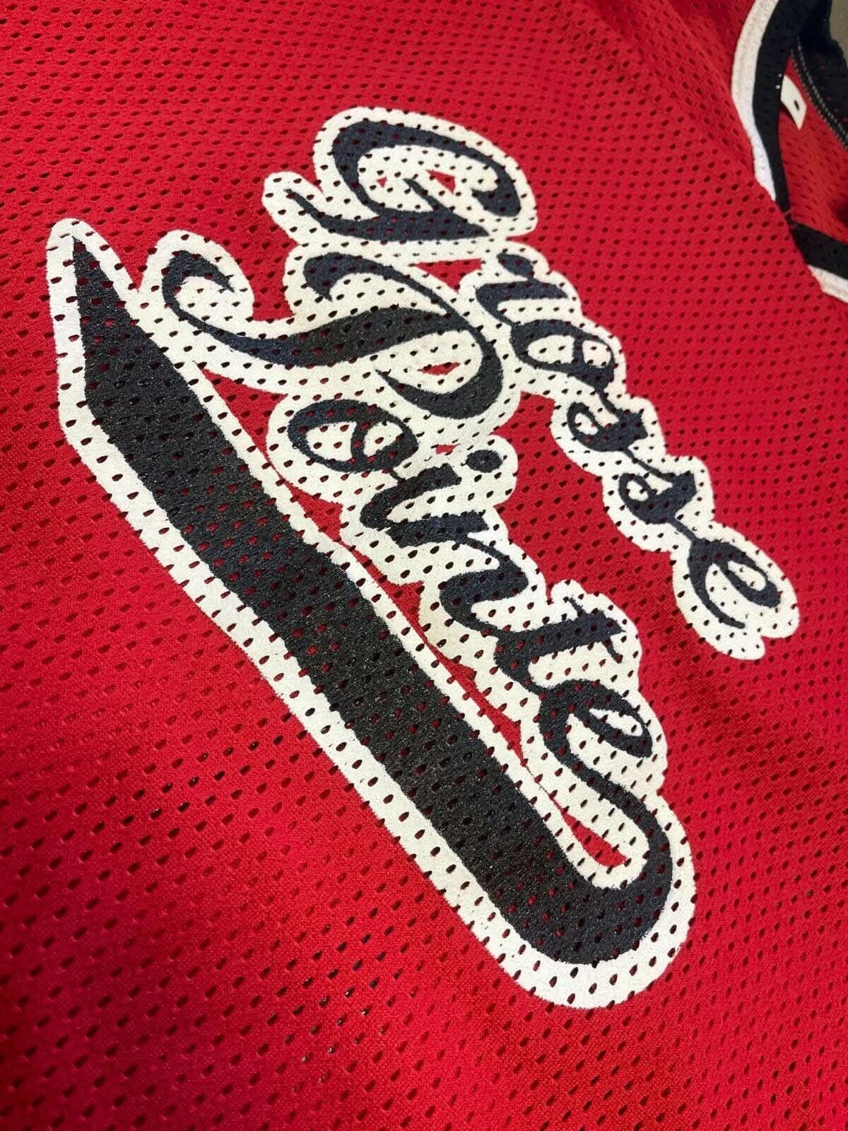 Grosse Pointe #89 Red & Black Ice Hockey Jersey Men's 2X-Large