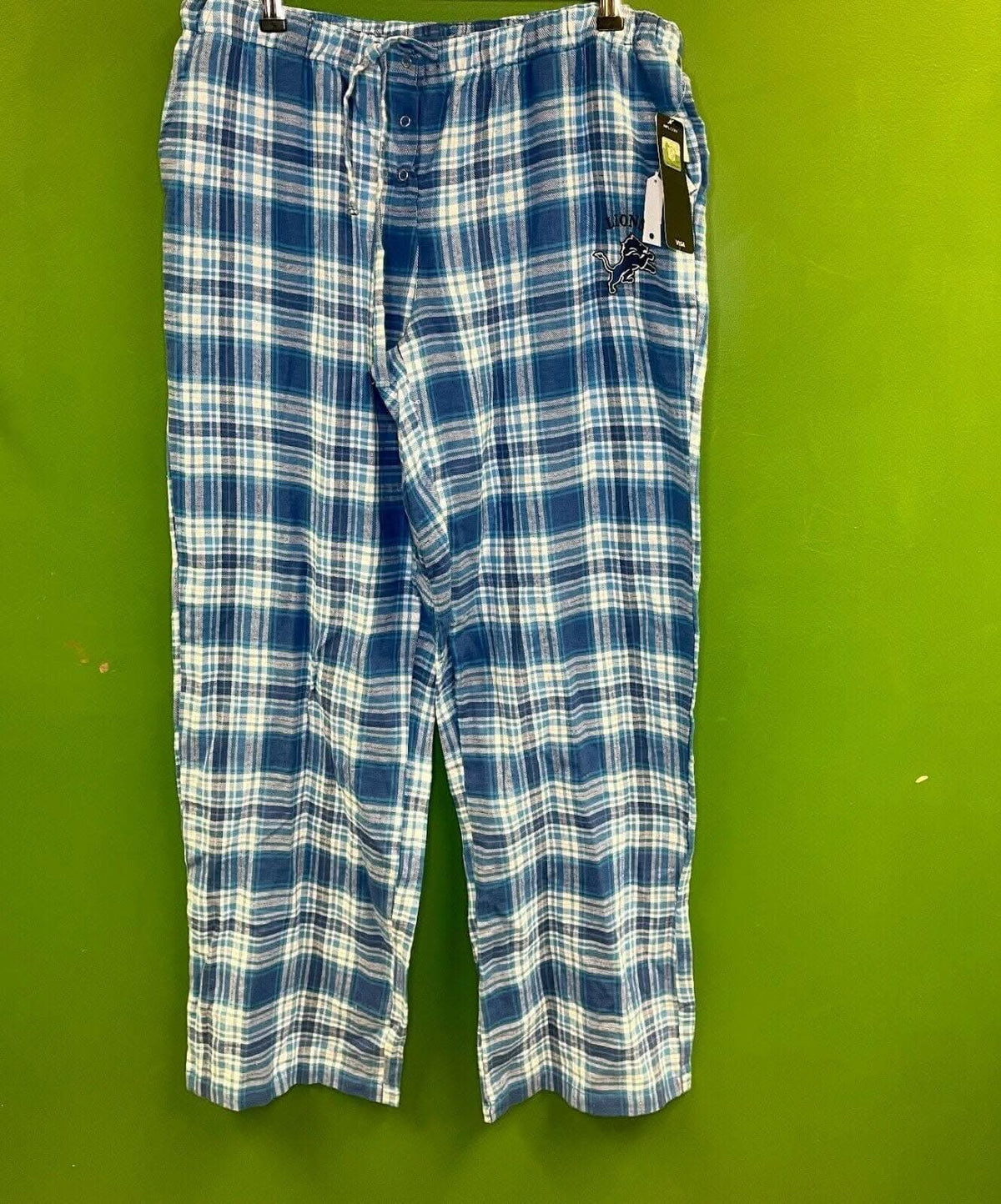 NFL Detroit Lions Flannel Pyjama Bottoms Trousers Women's X-Large NWT