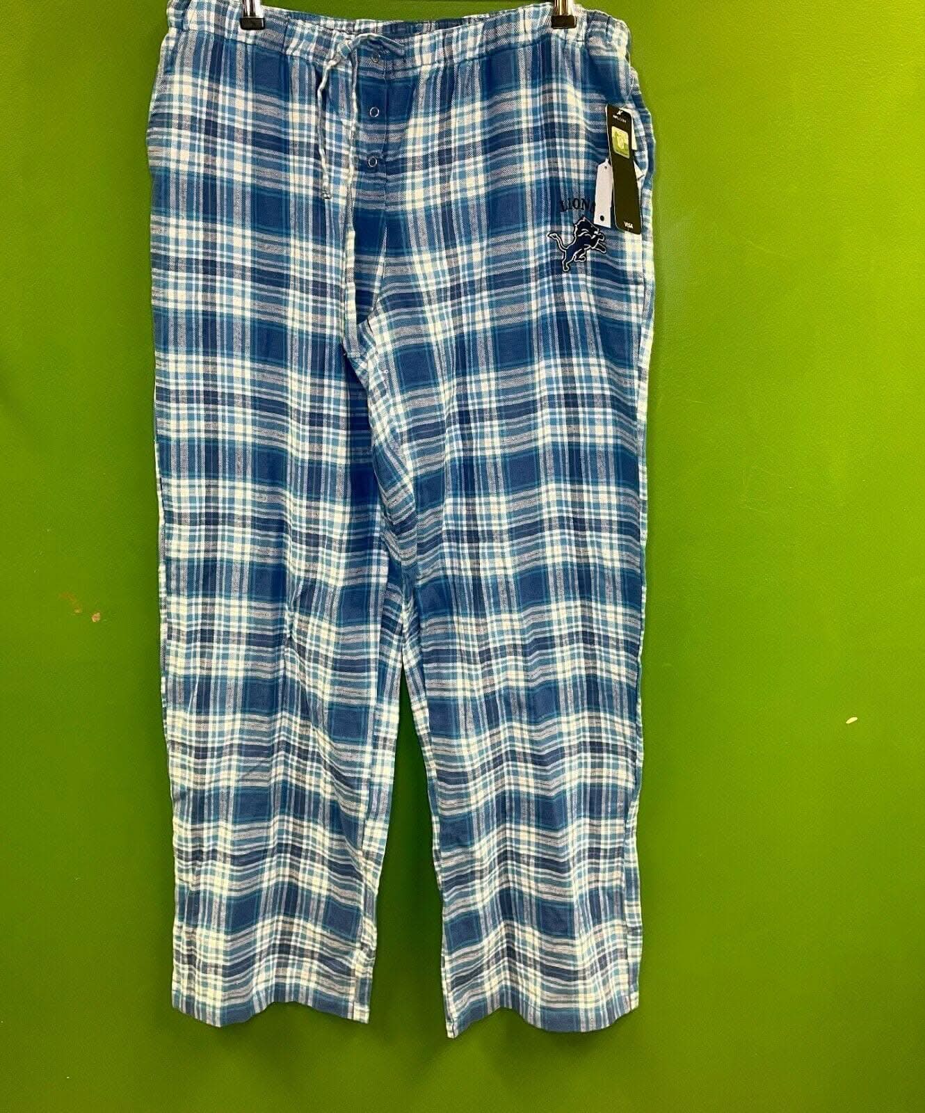 NFL Detroit Lions Flannel Pyjama Bottoms Trousers Women's X-Large NWT