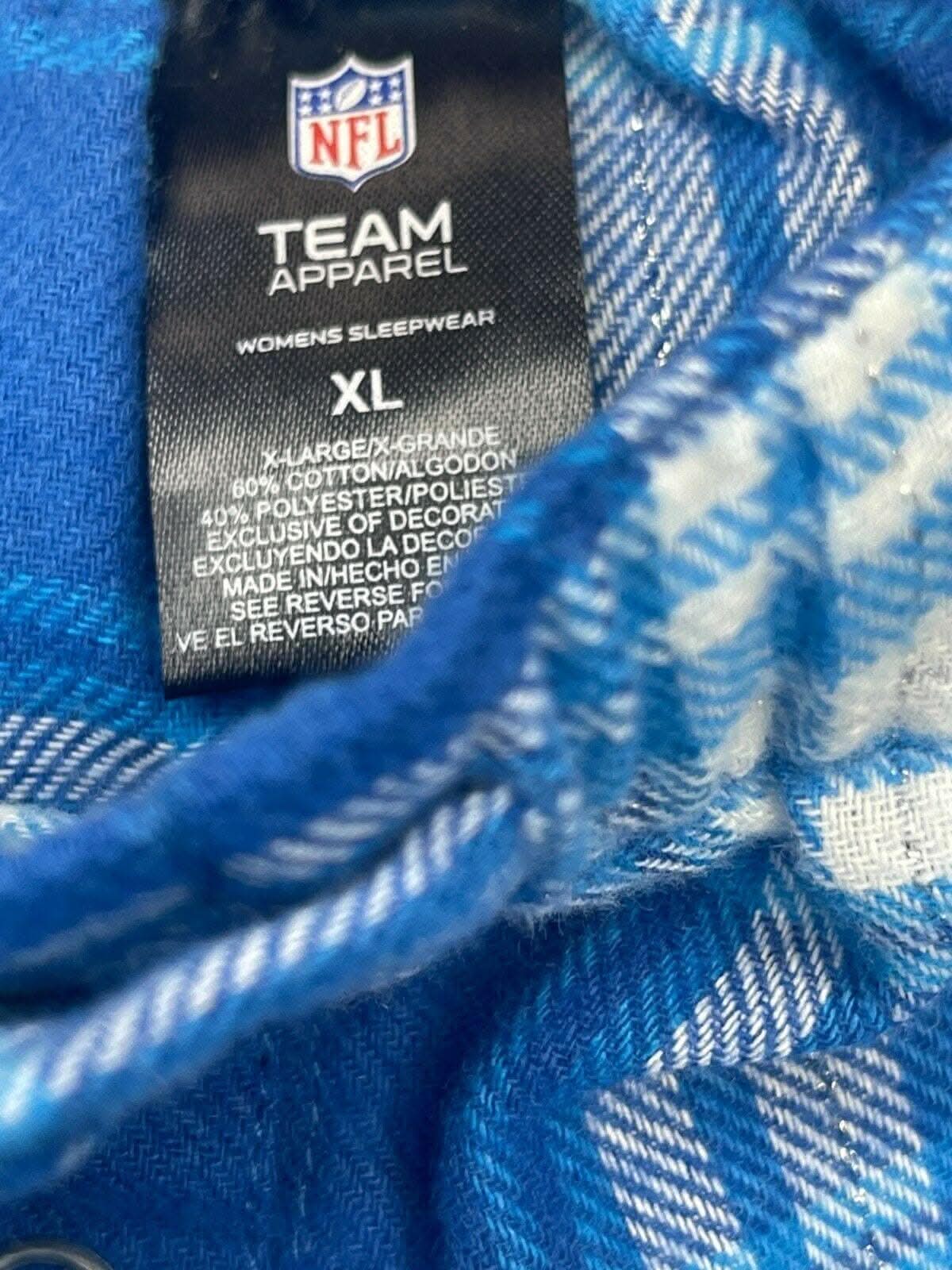 NFL Detroit Lions Flannel Pyjama Bottoms Trousers Women's X-Large NWT