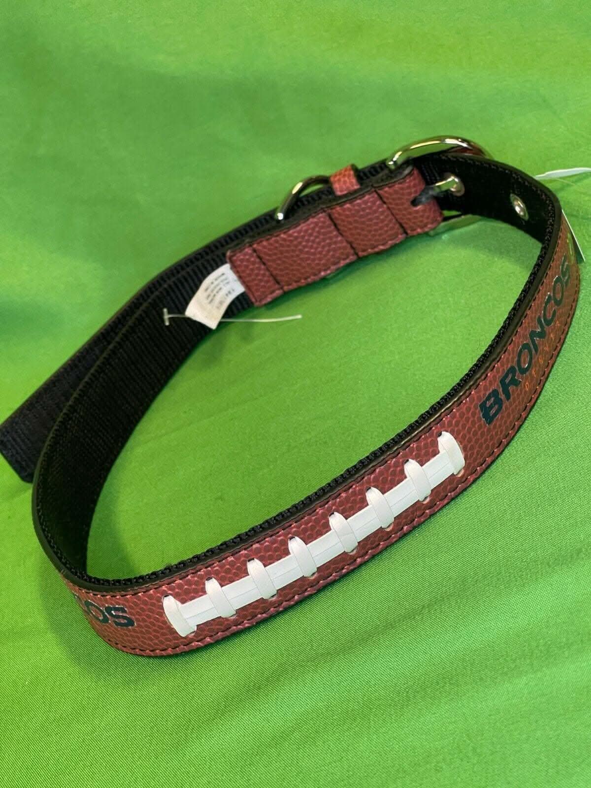 NFL Denver Broncos Signature Pro Dog Collar L-XXL Pigskin