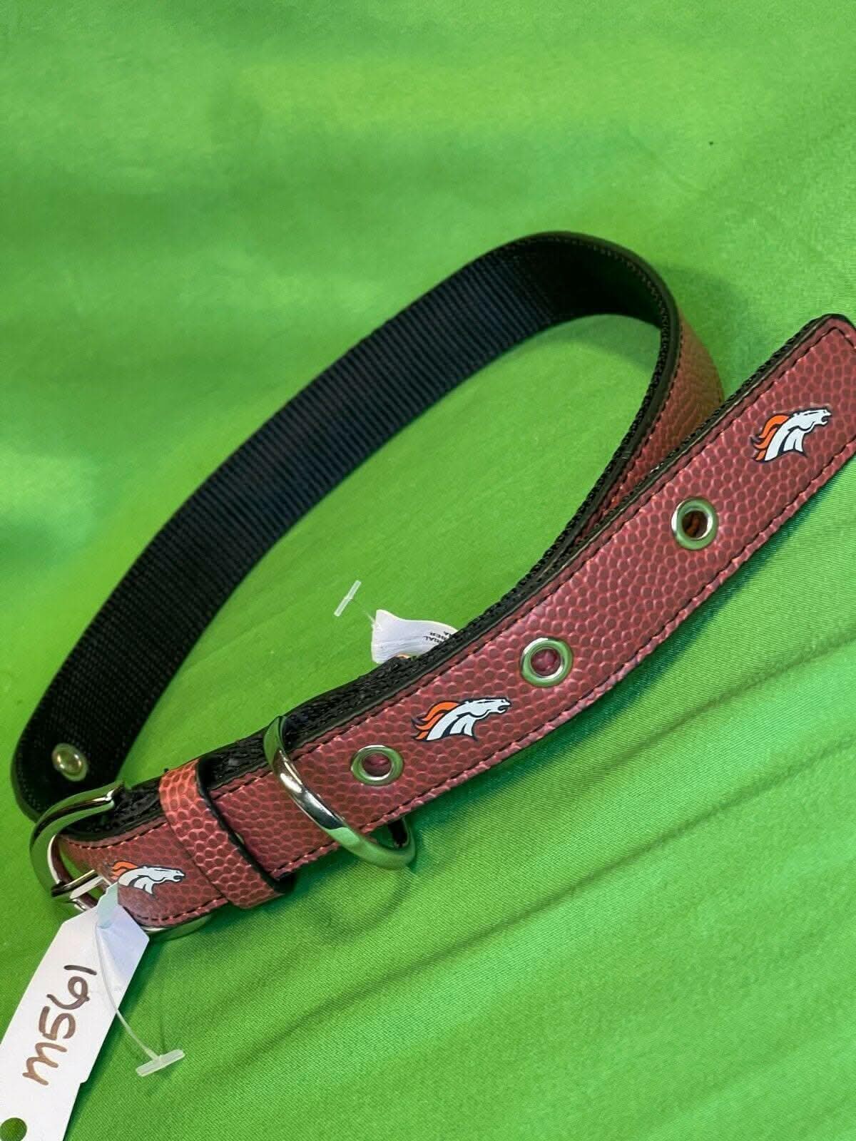 NFL Denver Broncos Signature Pro Dog Collar L-XXL Pigskin