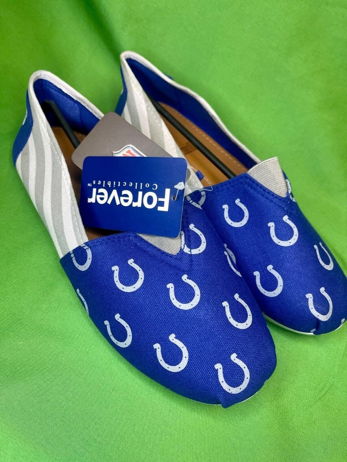 NFL Indianapolis Colts Canvas "Tom's"-Style Shoes Women's Small 5-6 USA