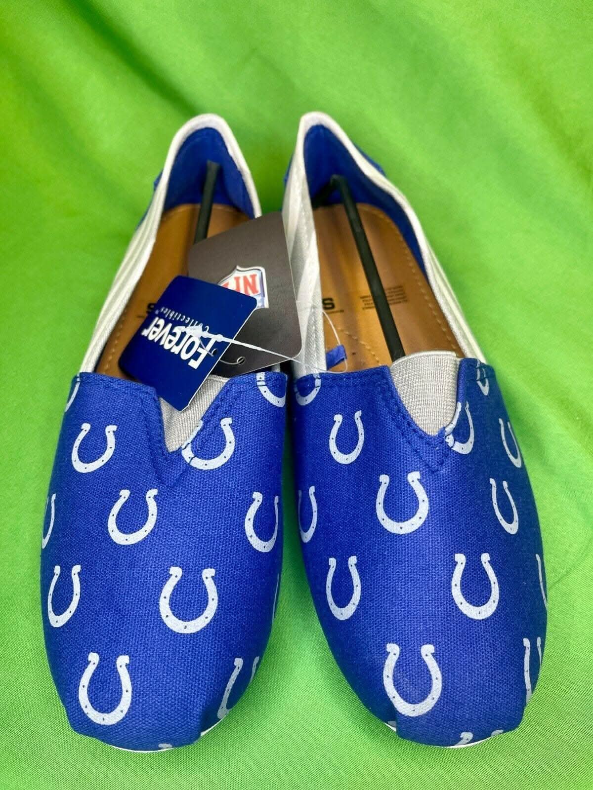 NFL Indianapolis Colts Canvas "Tom's"-Style Shoes Women's Small 5-6 USA