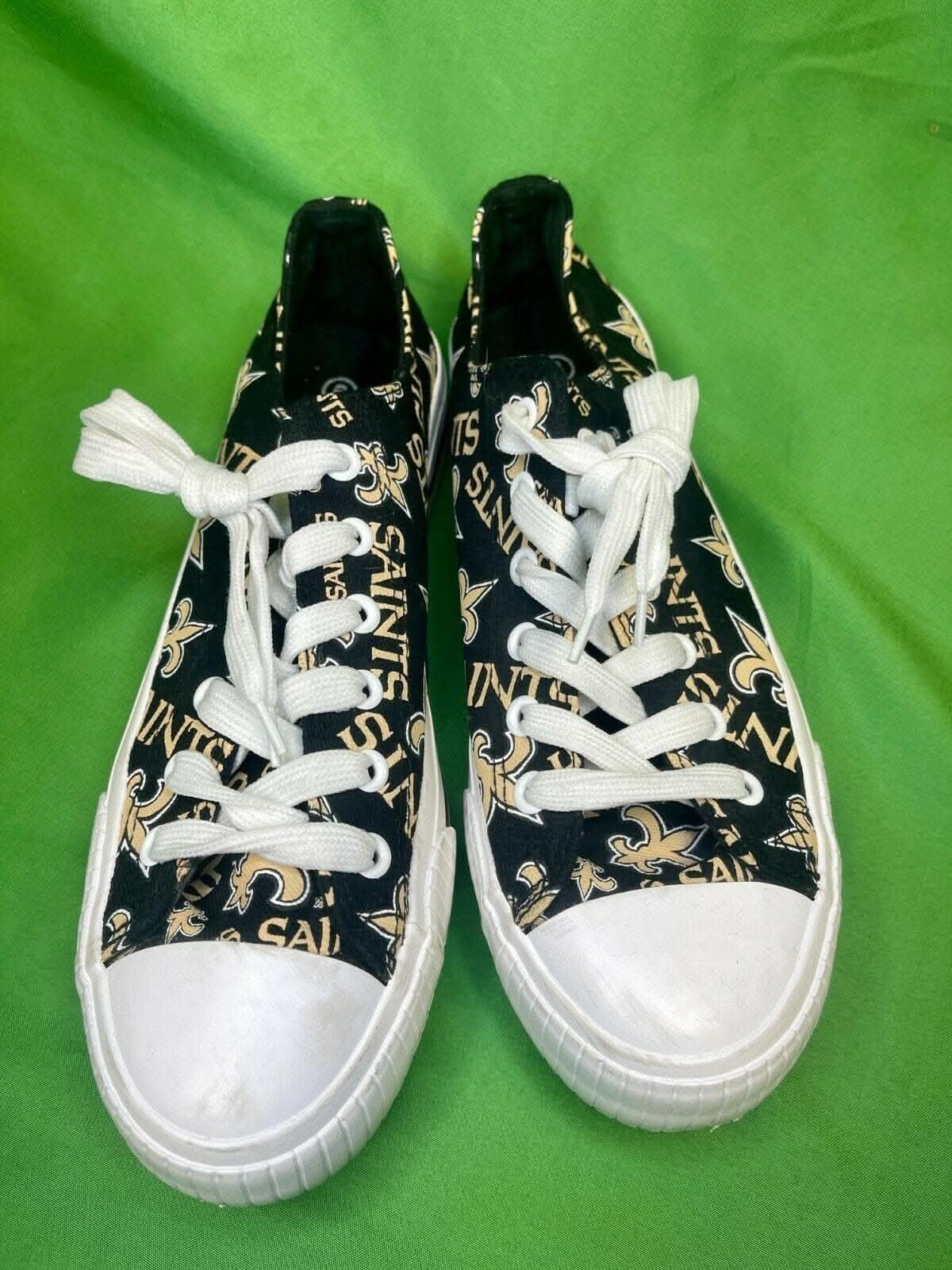 NFL New Orleans Saints FOCO Converse-Style Sneakers Shoes Women's UK 7