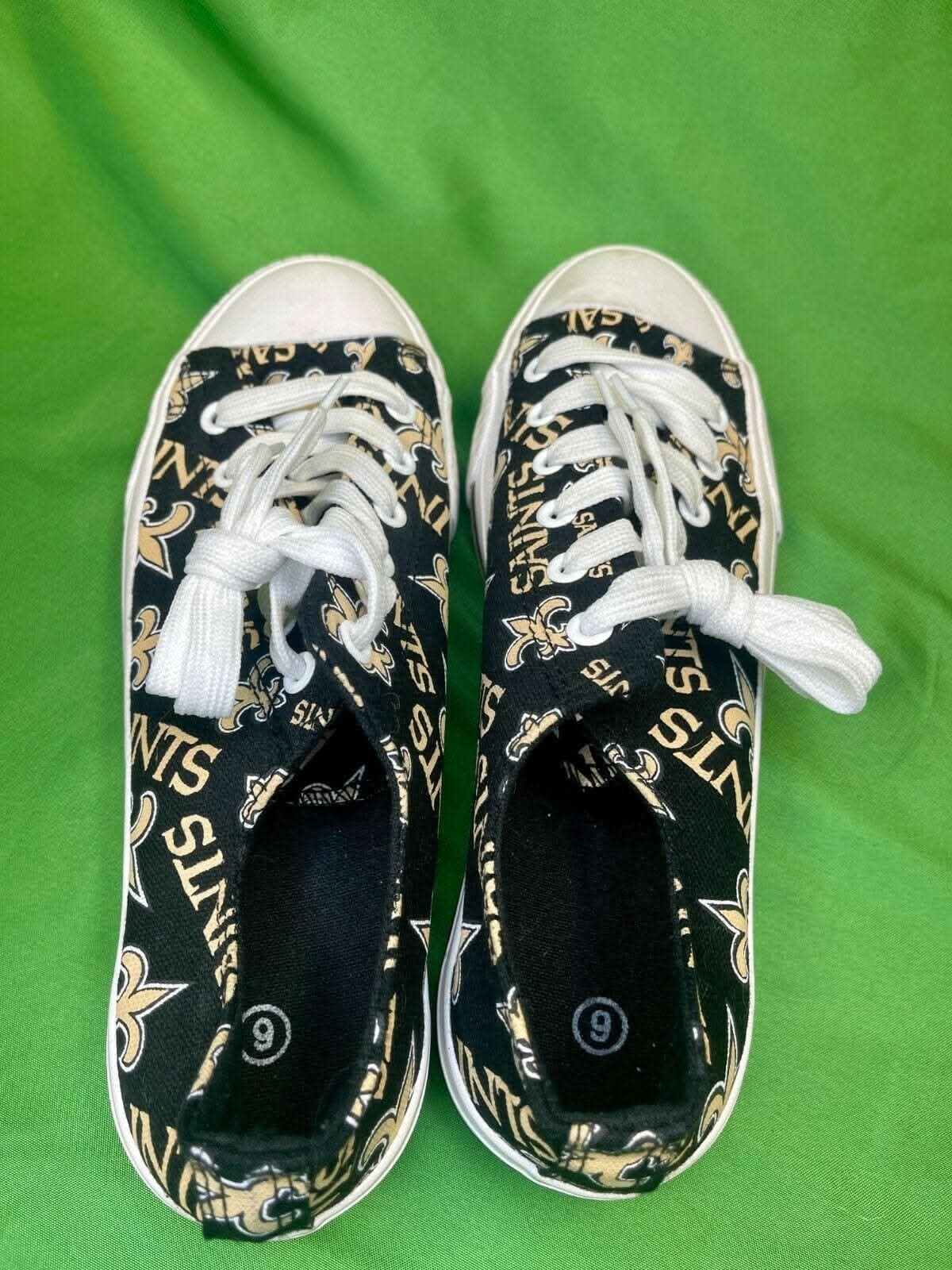 NFL New Orleans Saints FOCO Converse-Style Sneakers Shoes Women's UK 7