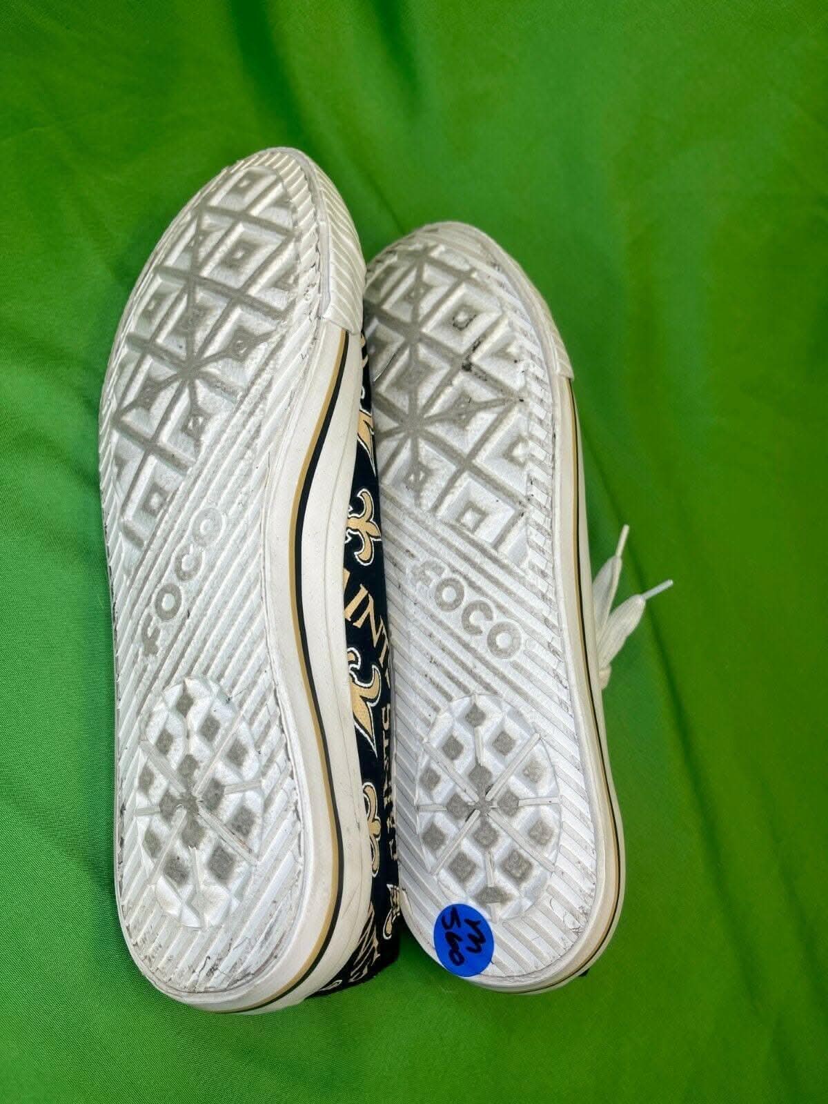 NFL New Orleans Saints FOCO Converse-Style Sneakers Shoes Women's UK 7