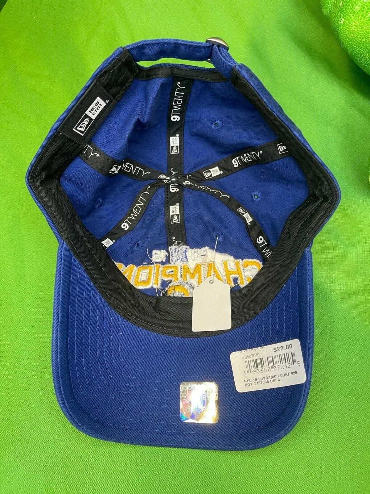 NFL Los Angeles Rams 2018 NFC Champs New Era 9TWENTY Hat Cap Strapback NWT