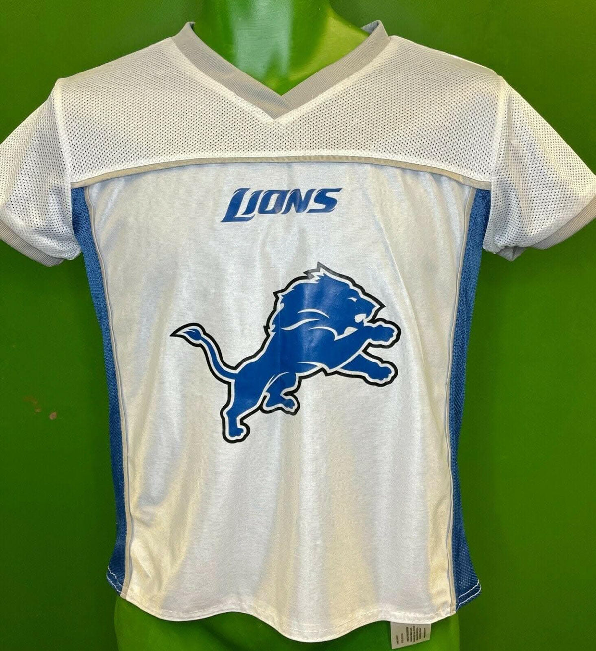 NFL Detroit Lions Reversible Flag Football Jersey Youth Medium 10-12