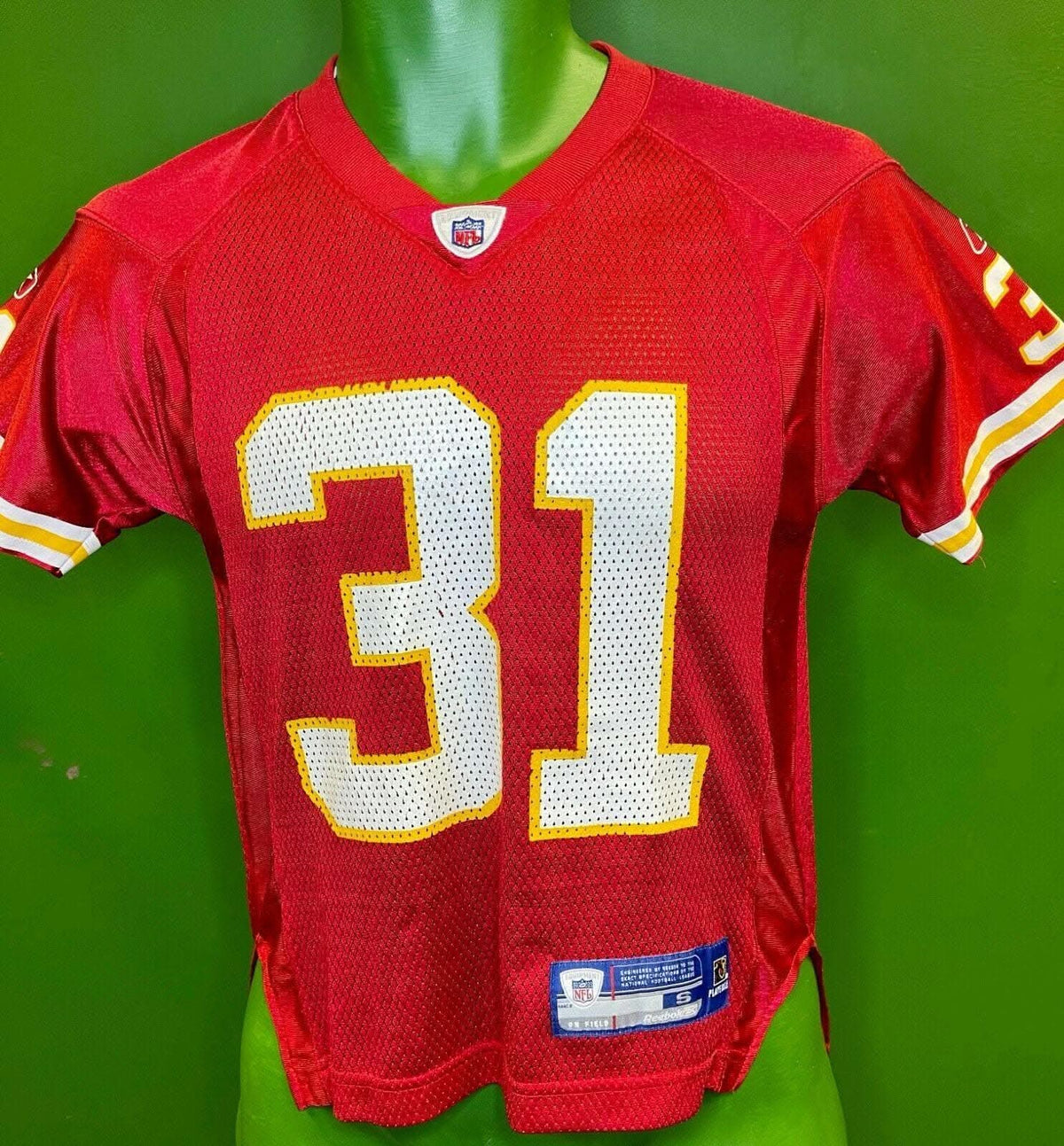 NFL Kansas City Chiefs Priest Holmes #31 Reebok Jersey Youth Small 8