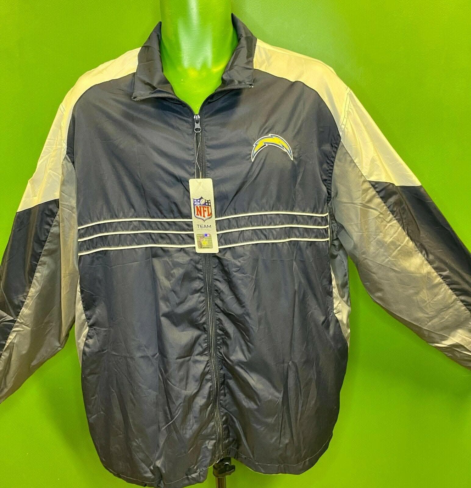 NFL Los Angeles Chargers Reebok SI Light Jacket Windbreaker Mens XL NWT