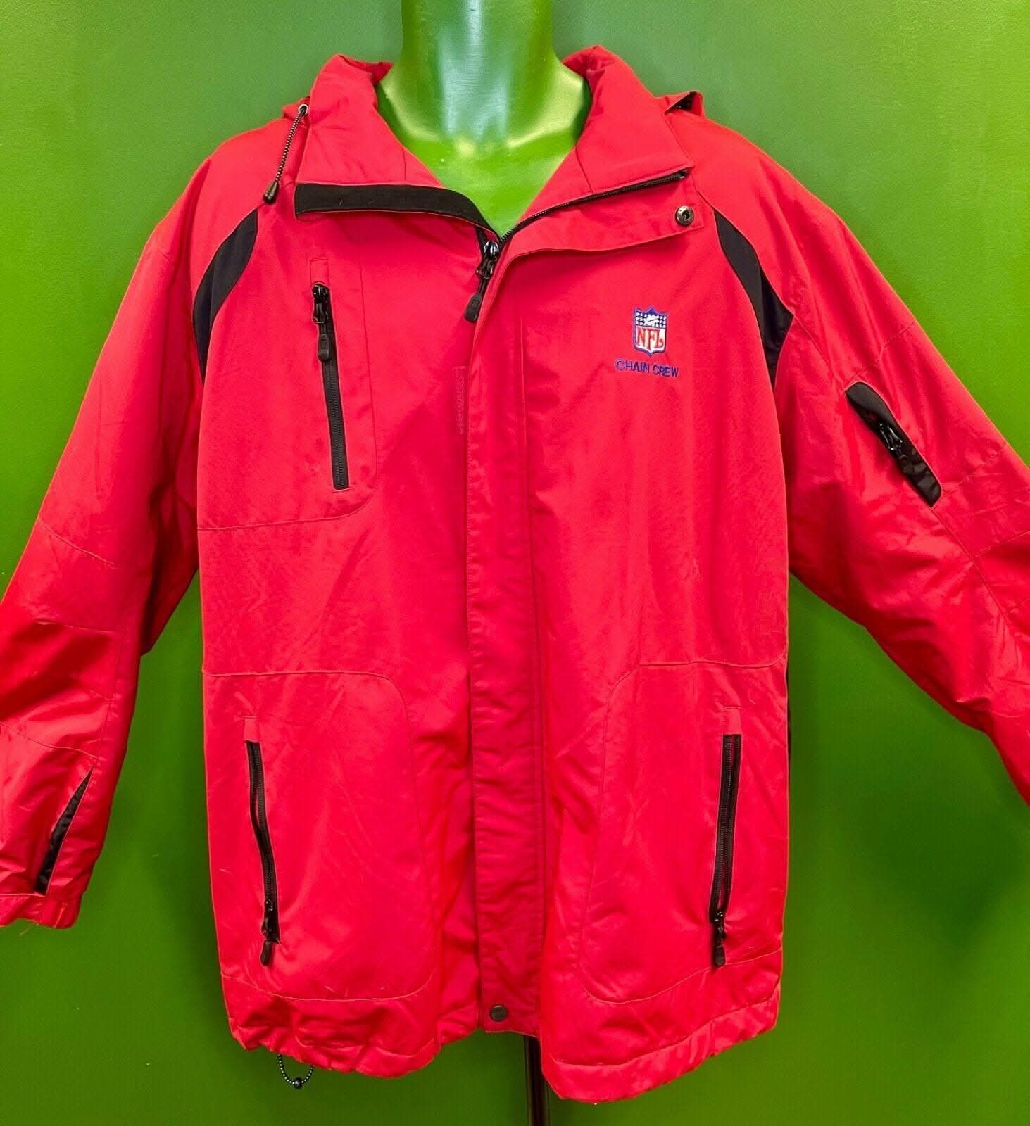 NFL Chain Crew Port Authority Red Coat-Jacket Men's X-Large Unique!
