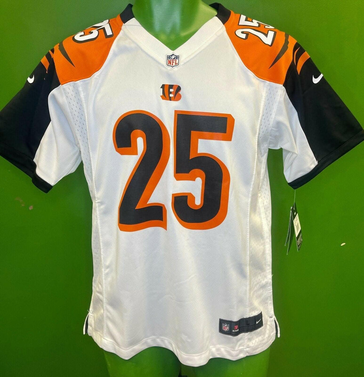 NFL Cincinnati Bengals Giovanni Bernard #25 Game Jersey Youth Large 14-16 NWT