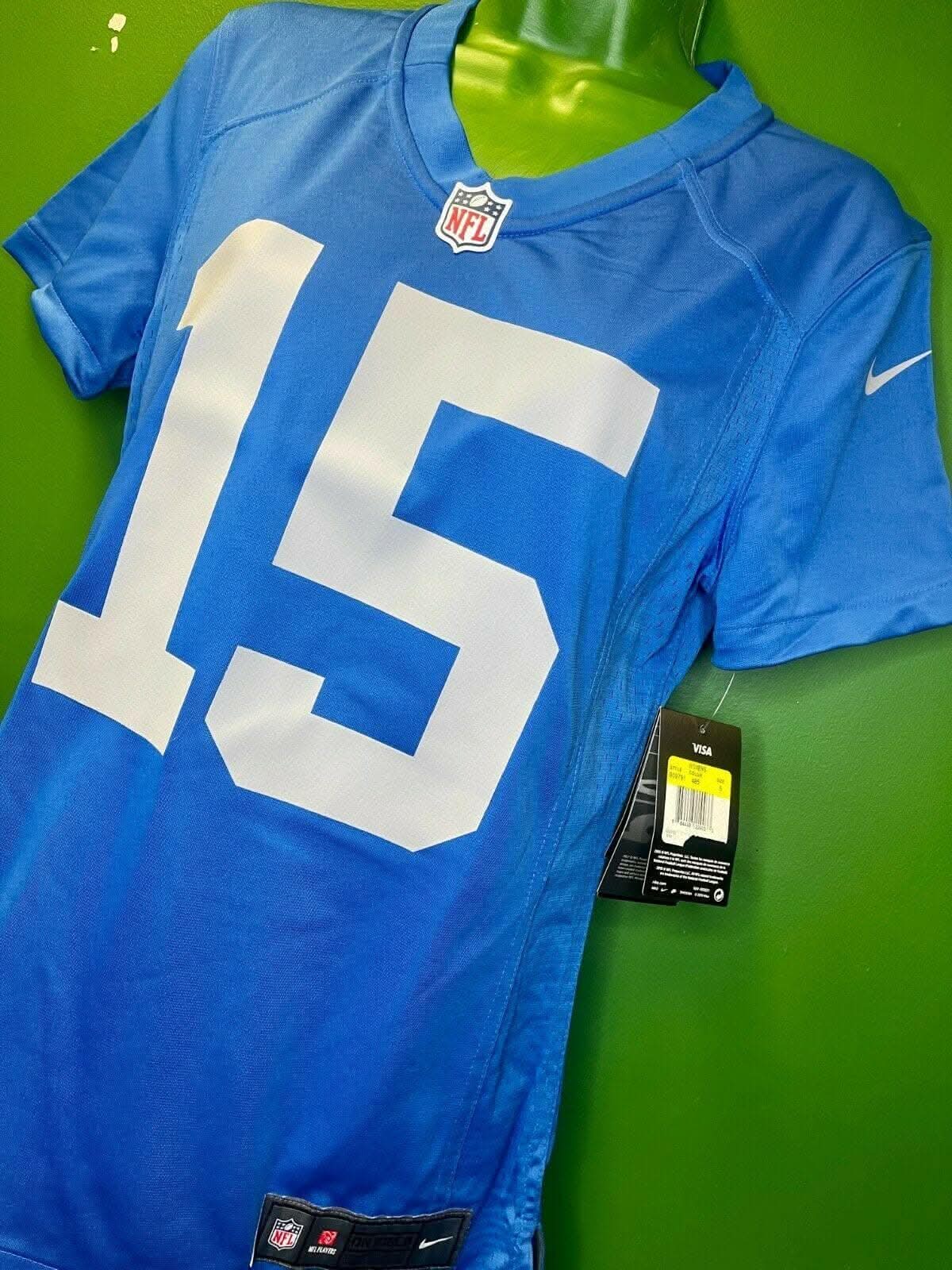 NFL Detroit Lions Tate #15 Throwback Game Jersey Women's Small NWT
