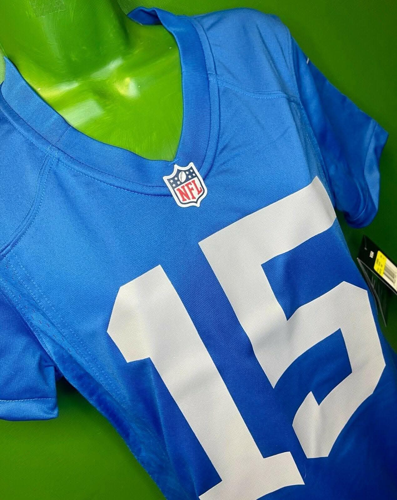 NFL Detroit Lions Tate #15 Throwback Game Jersey Women's Small NWT