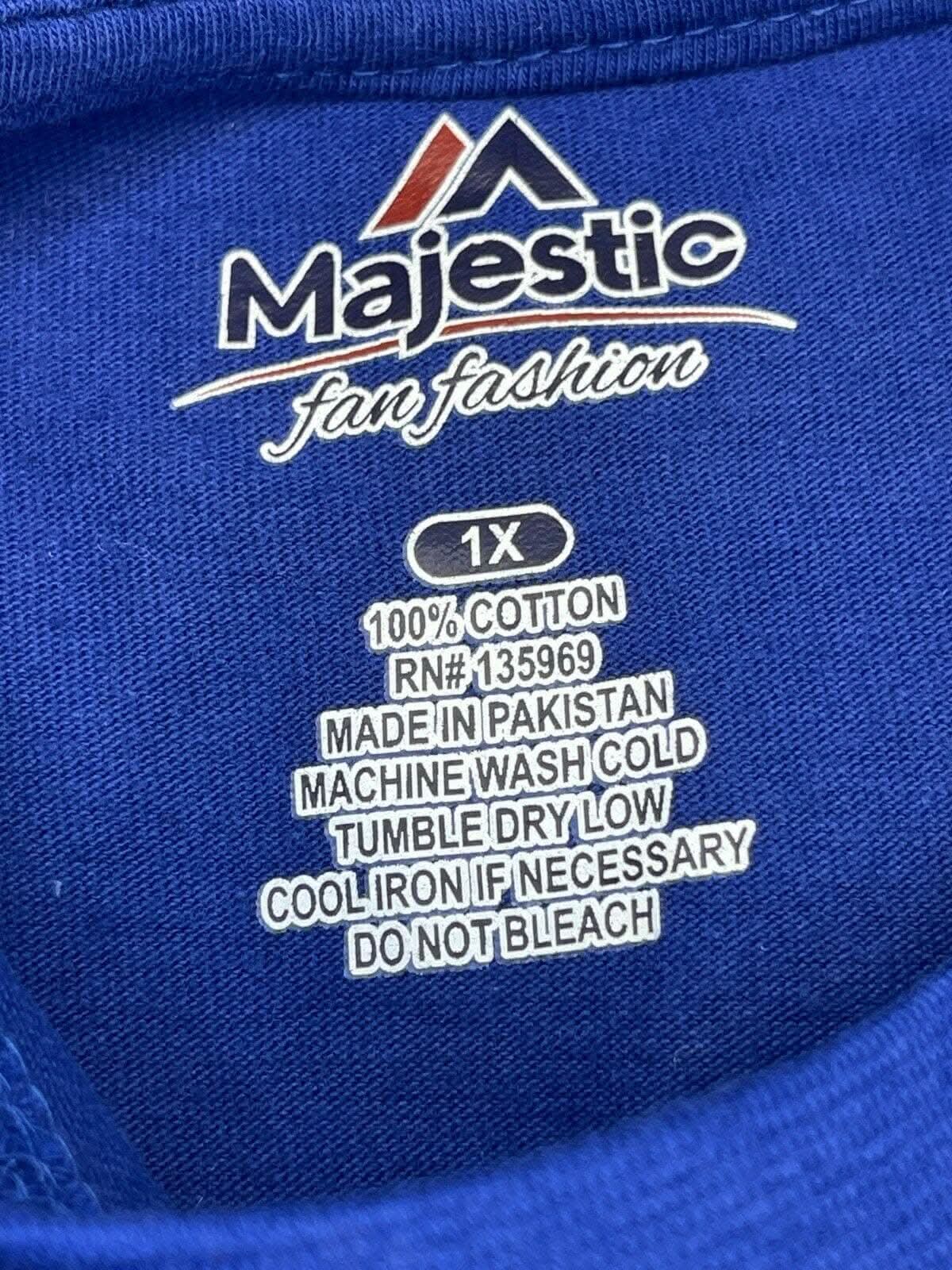 NFL New York Giants Majestic Women's Plus Size T-Shirt X-Large NWT BARGAIN