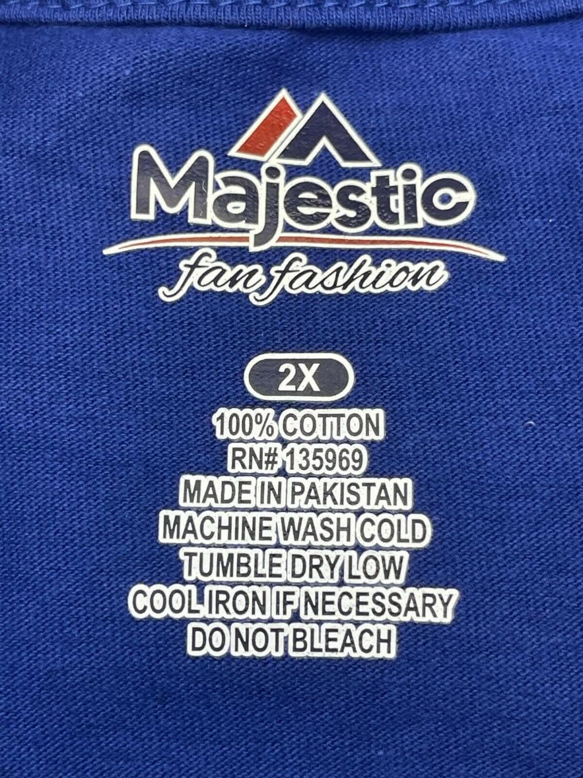 NFL New York Giants Majestic Women's Plus Size T-Shirt 2X-Large NWT BARGAIN