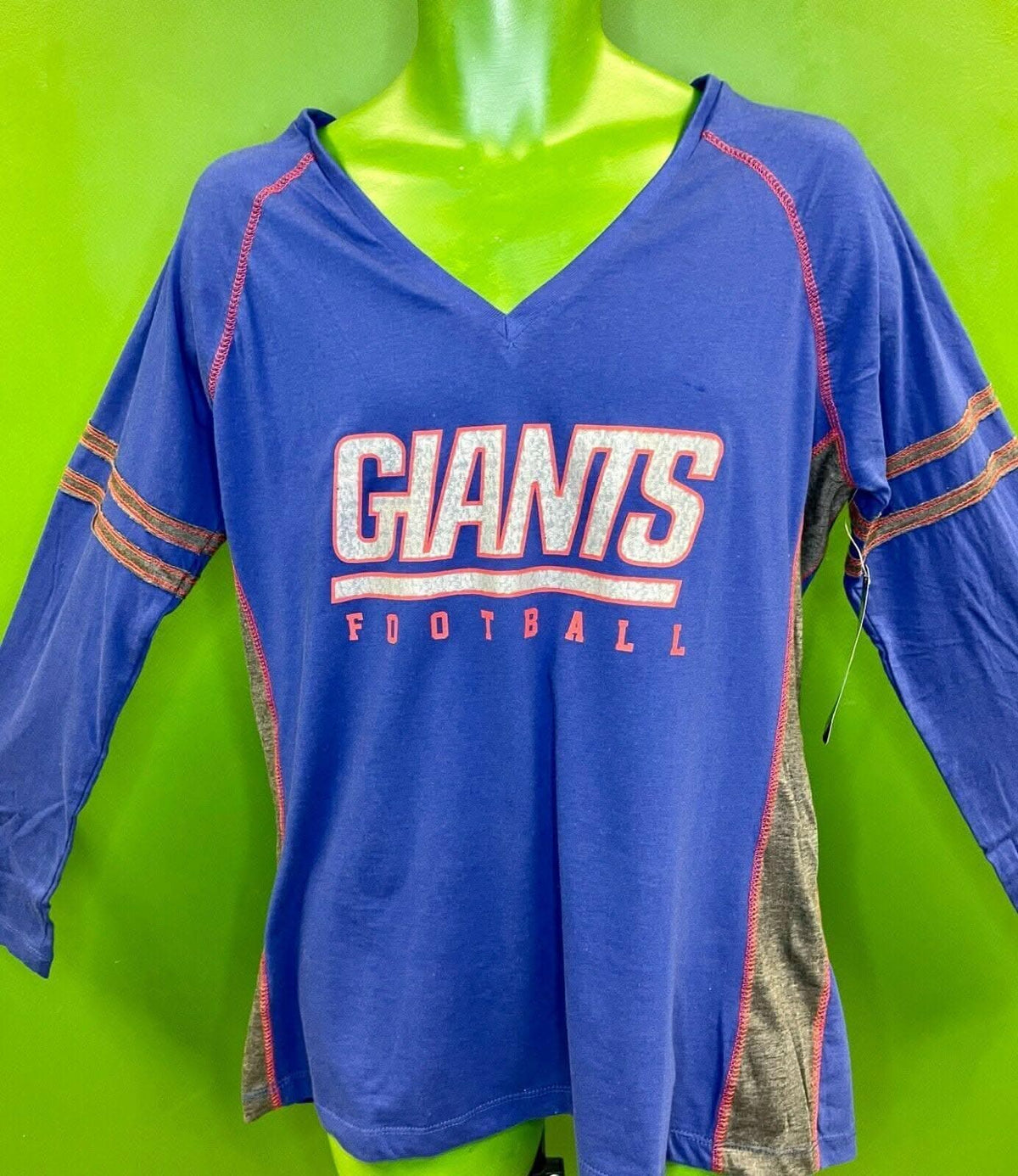 NFL New York Giants Majestic L-S Women's Large T-Shirt NWT