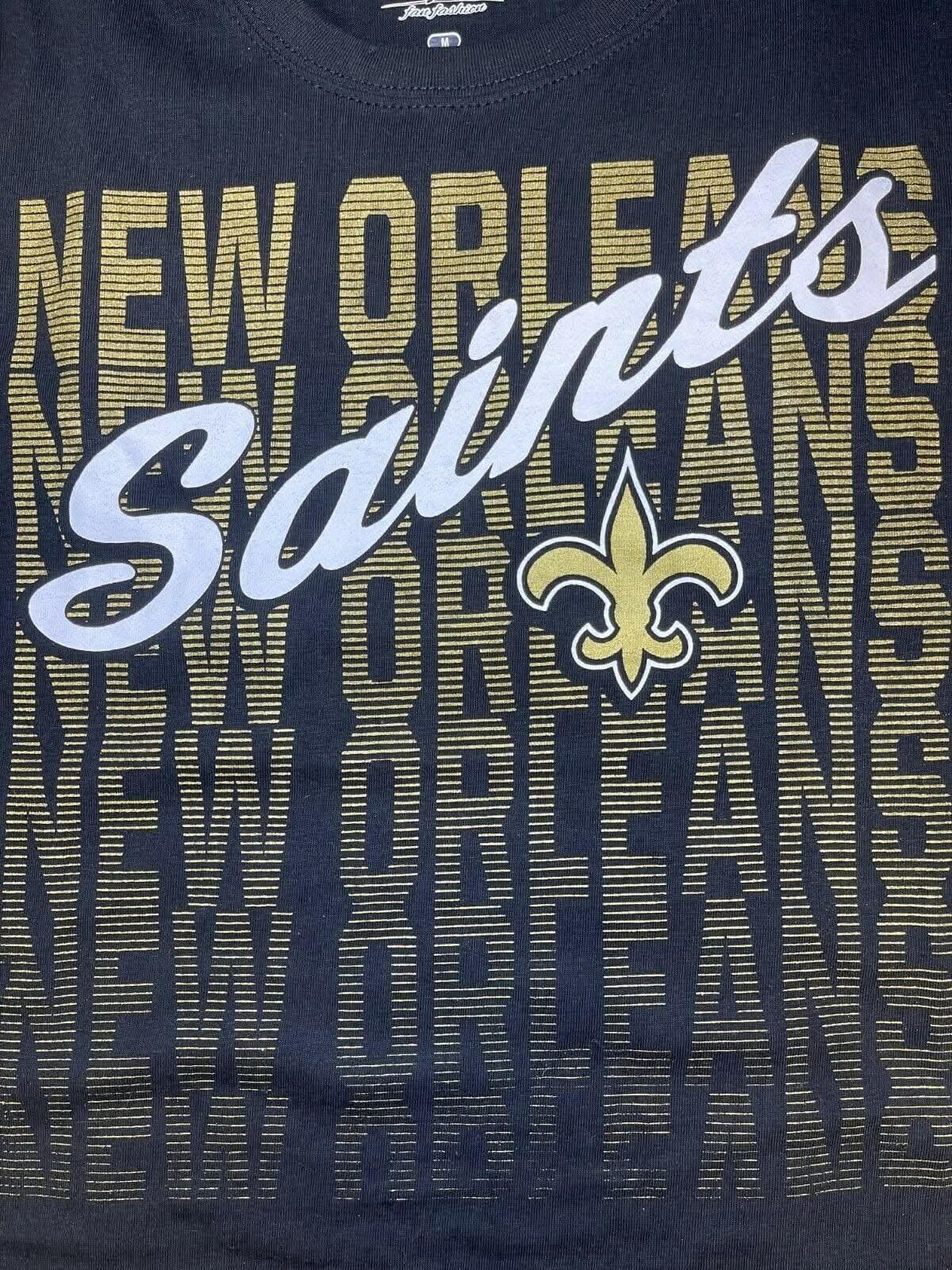 NFL New Orleans Saints Majestic Women's Plus Size T-Shirt Large NWT BARGAIN