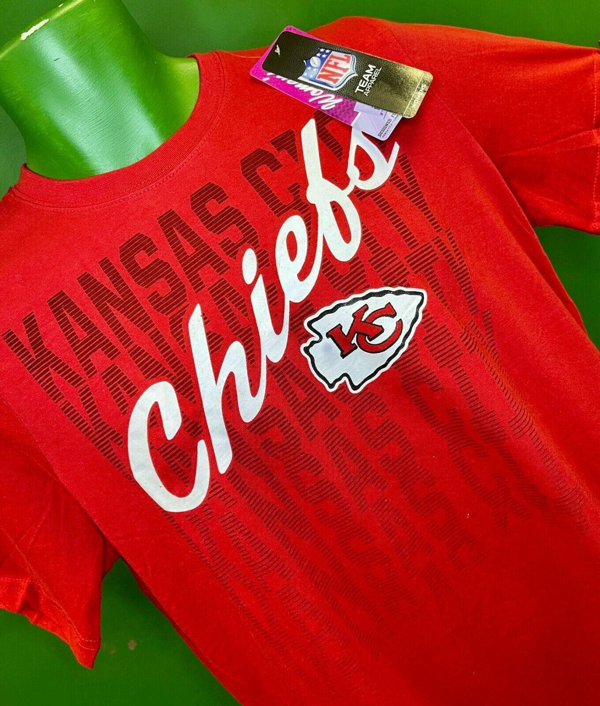 NFL Kansas City Chiefs Majestic Women's Plus Size T-Shirt Large NWT