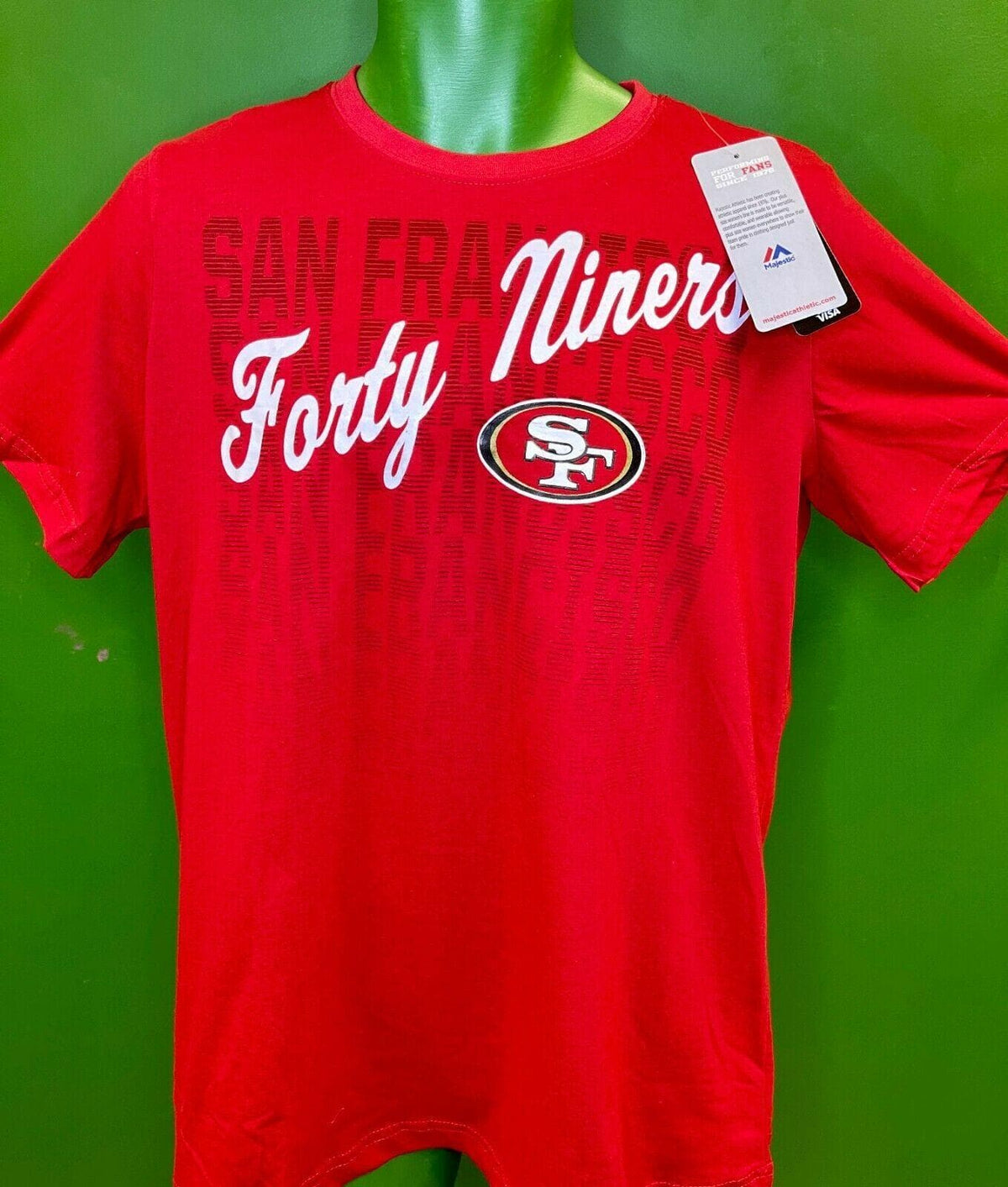 NFL San Francisco 49ers Majestic Women's Plus Size T-Shirt Medium NWT