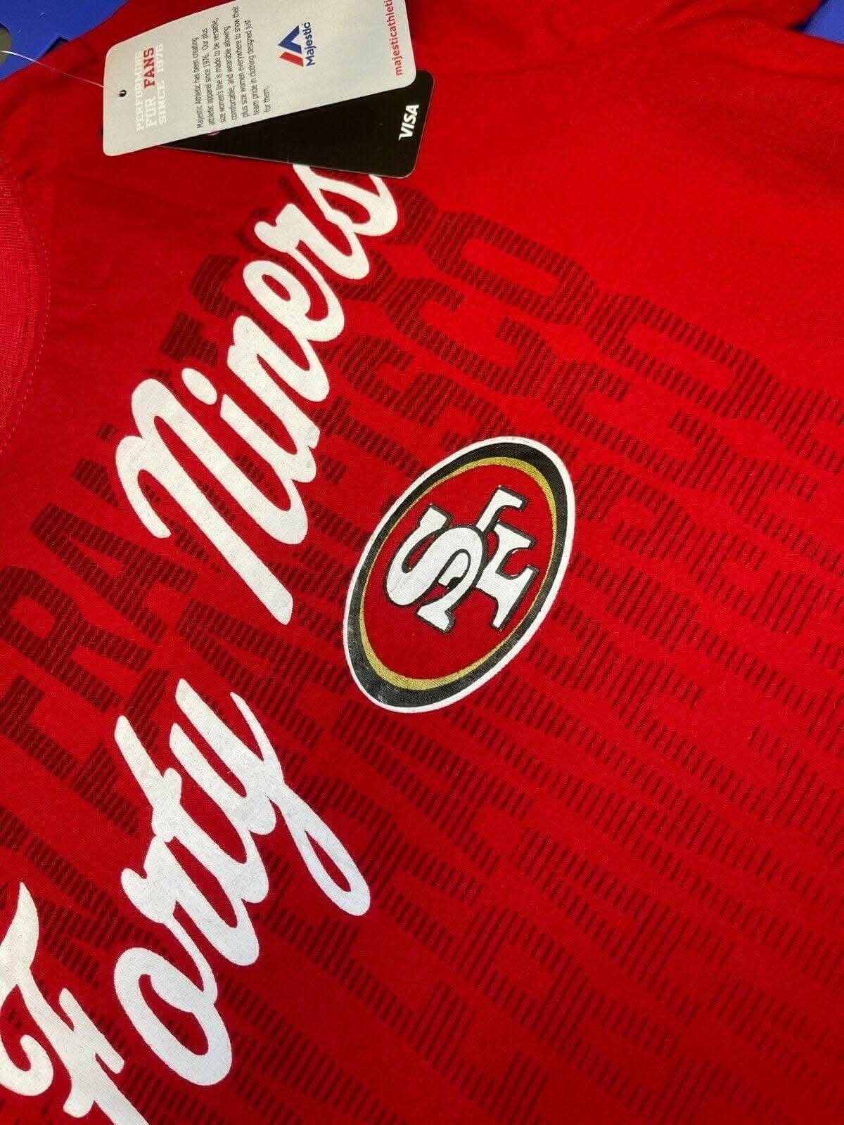 NFL San Francisco 49ers Majestic Women's Plus Size T-Shirt Medium NWT BARGAIN
