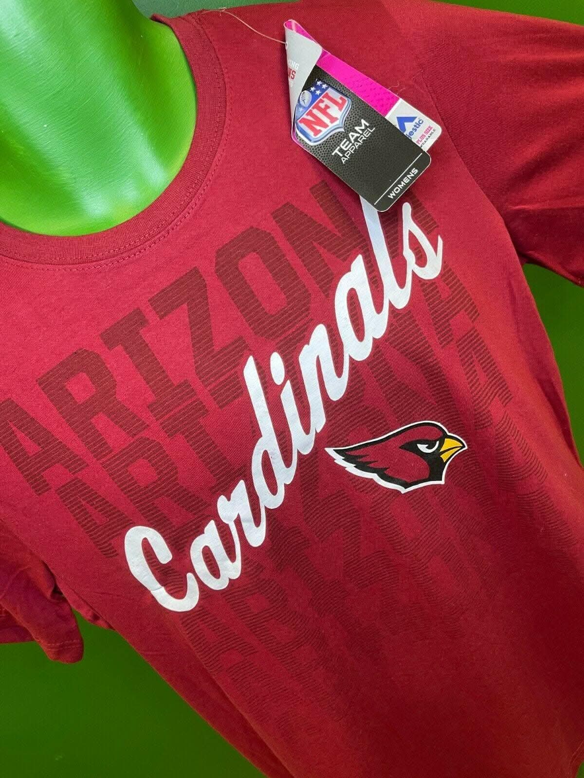 NFL Arizona Cardinals Majestic Women's Plus Size T-Shirt Large NWT BARGAIN