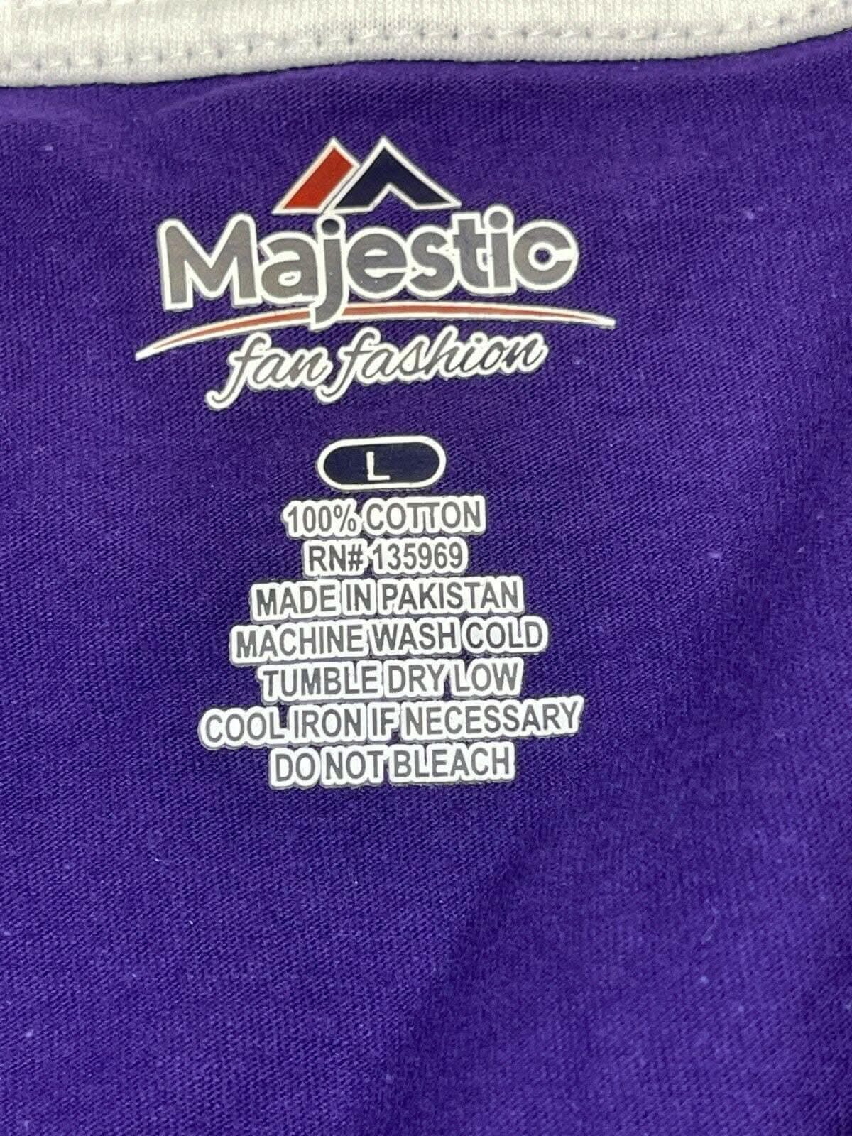 NFL Baltimore Ravens Majestic Women's Plus Size V-Neck T-Shirt L/XL NWT BARGAIN