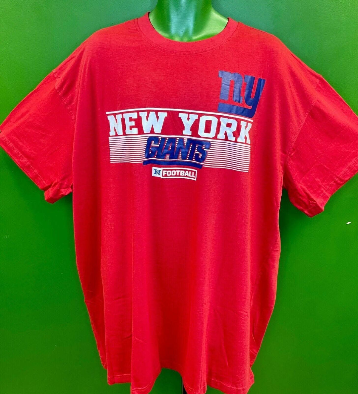 NFL New York Giants Majestic Red Cotton T-Shirt Men's 4X-Large NWT