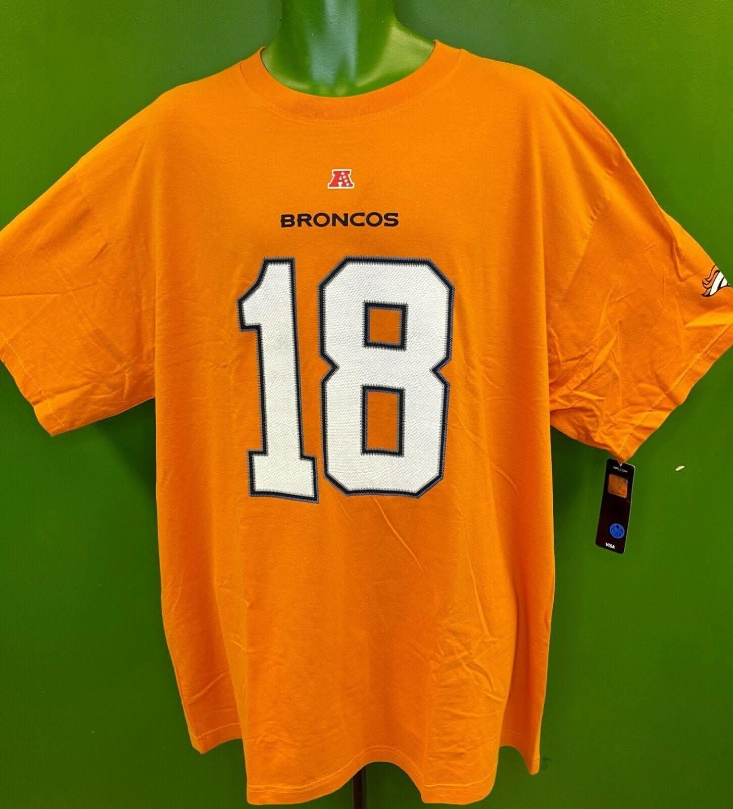 NFL Denver Broncos Manning #18 Majestic T-Shirt Men's 2X-Big NWT BARGAIN