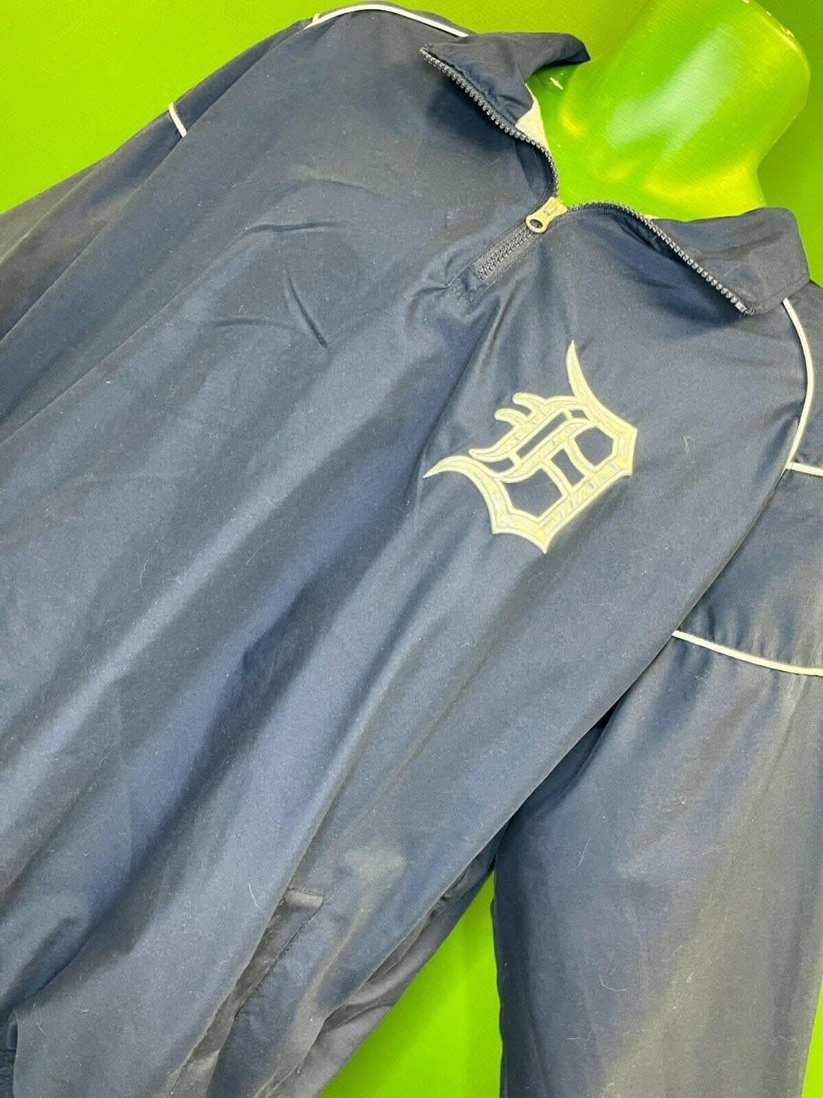 MLB Detroit Tigers 1-4 Zip Pullover Stitched Men's X-Large